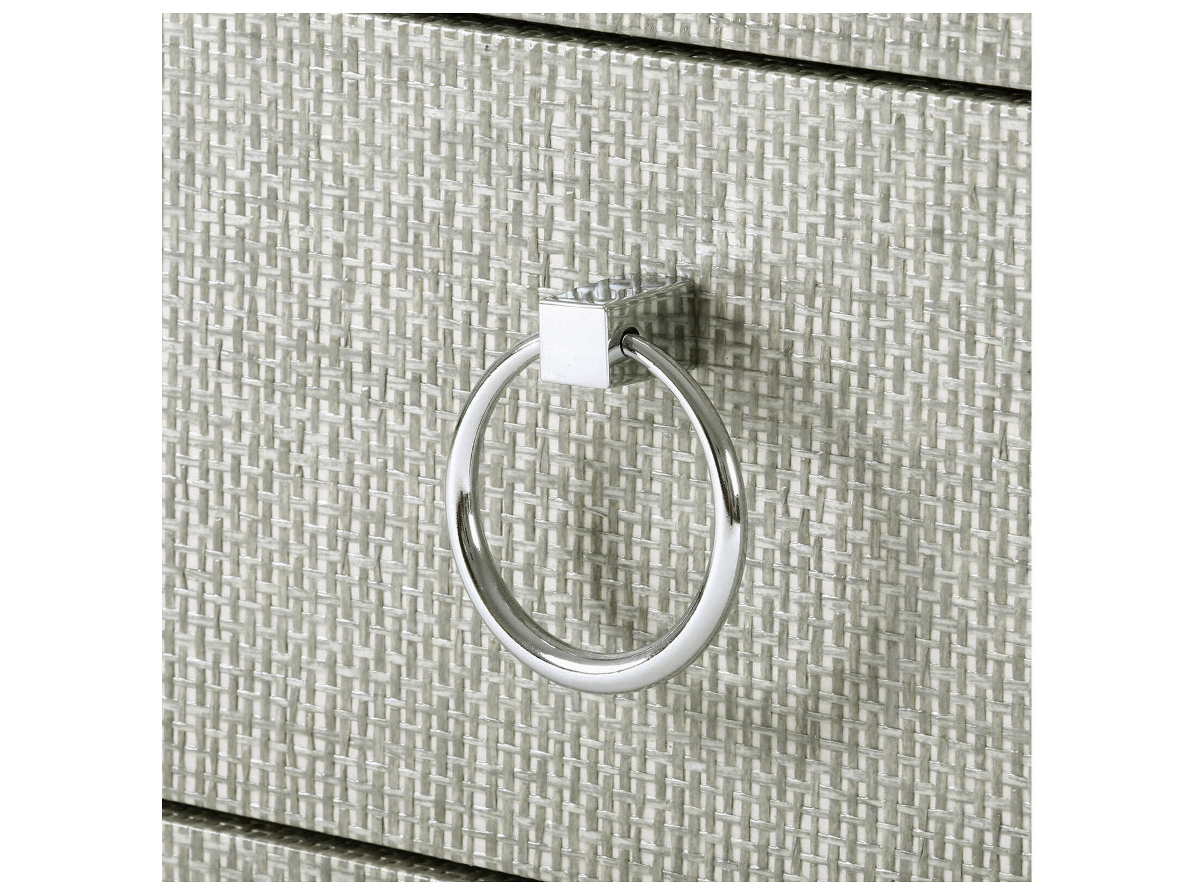 Villa & House Rectangular Wood Moss Gray Tweed End Table