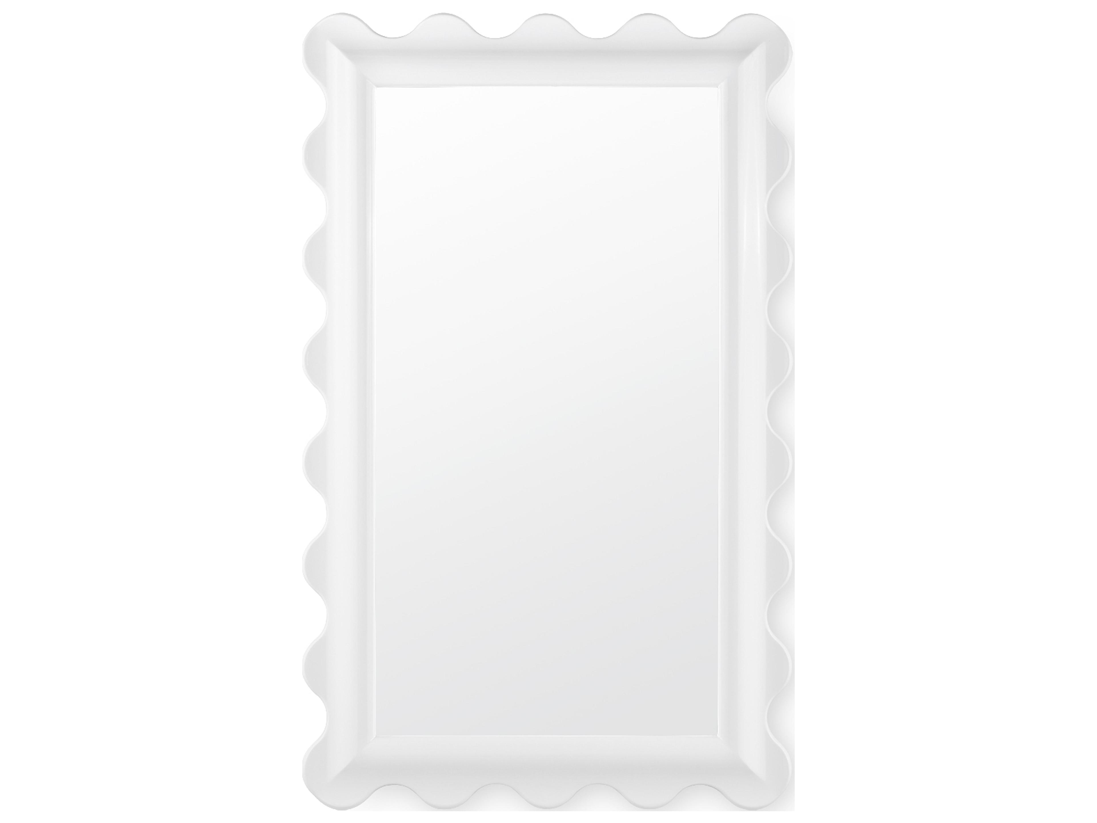 Celine Ghost White Wall Mirror Rectangular