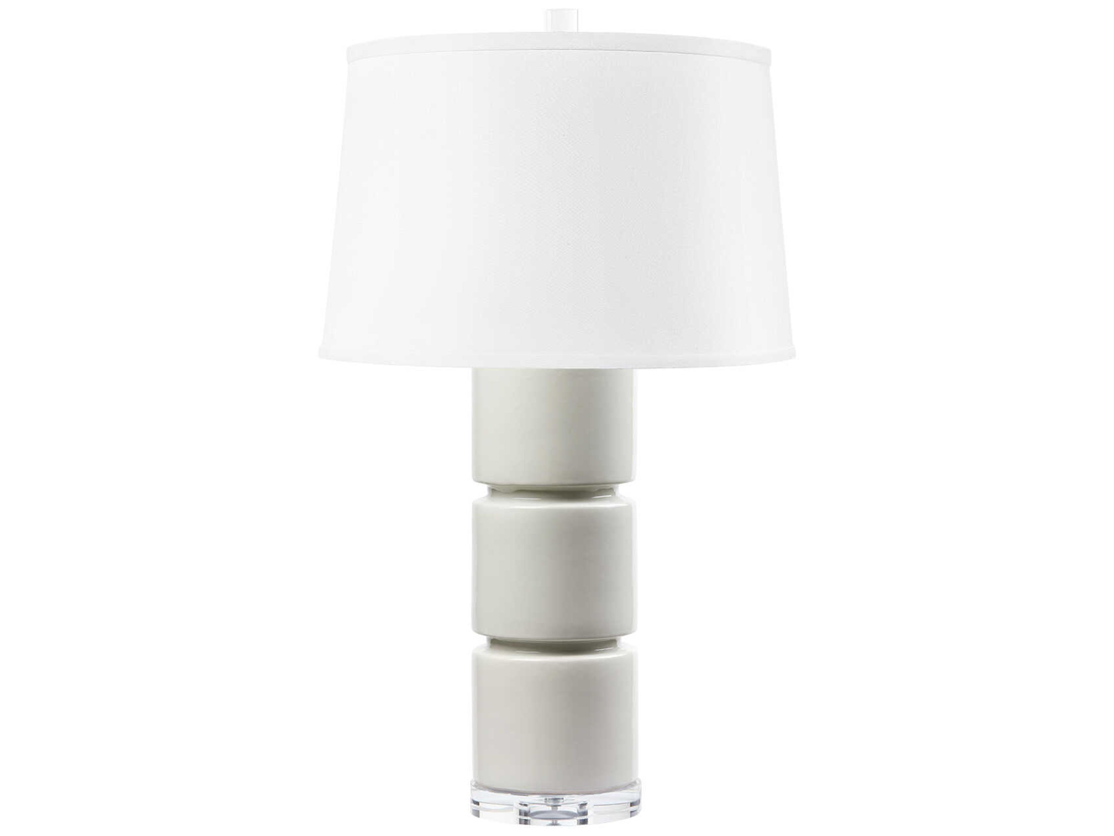 Charles Foggy Morning Gray Buffet Lamp