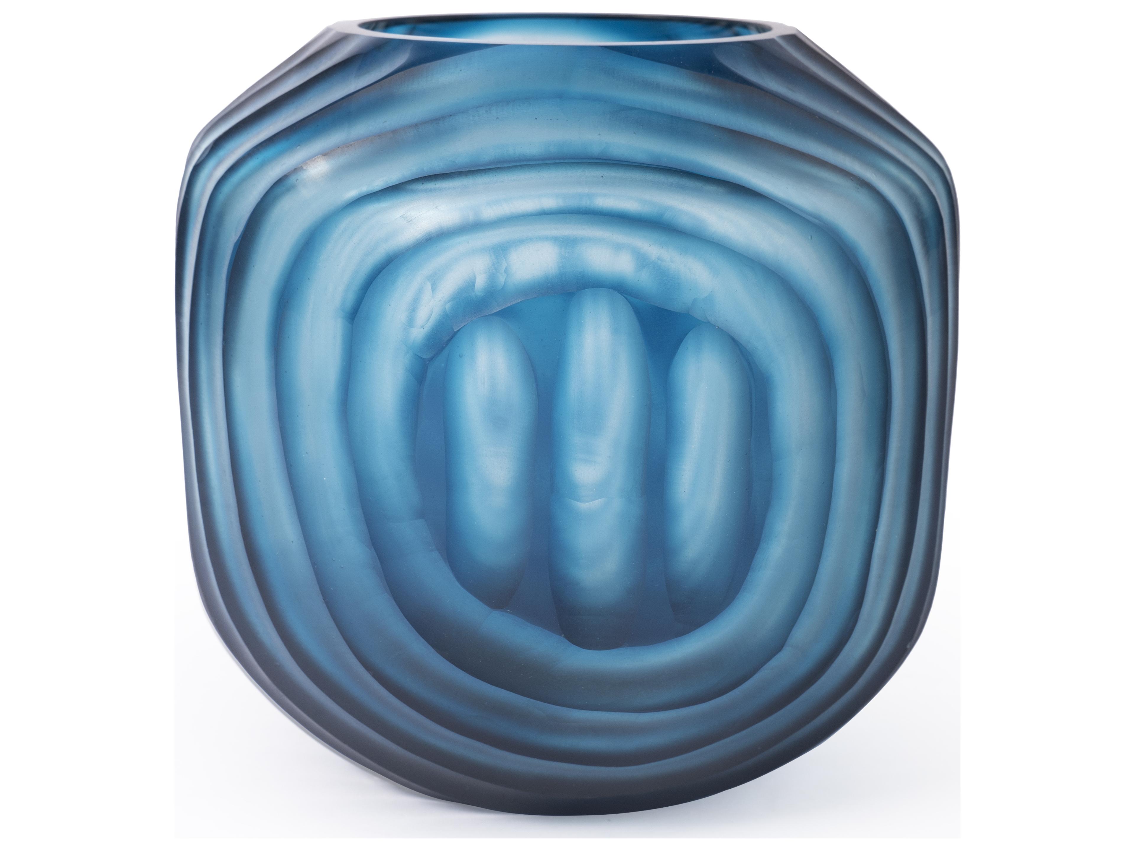 Villa & House Circle Frost Blue Vase