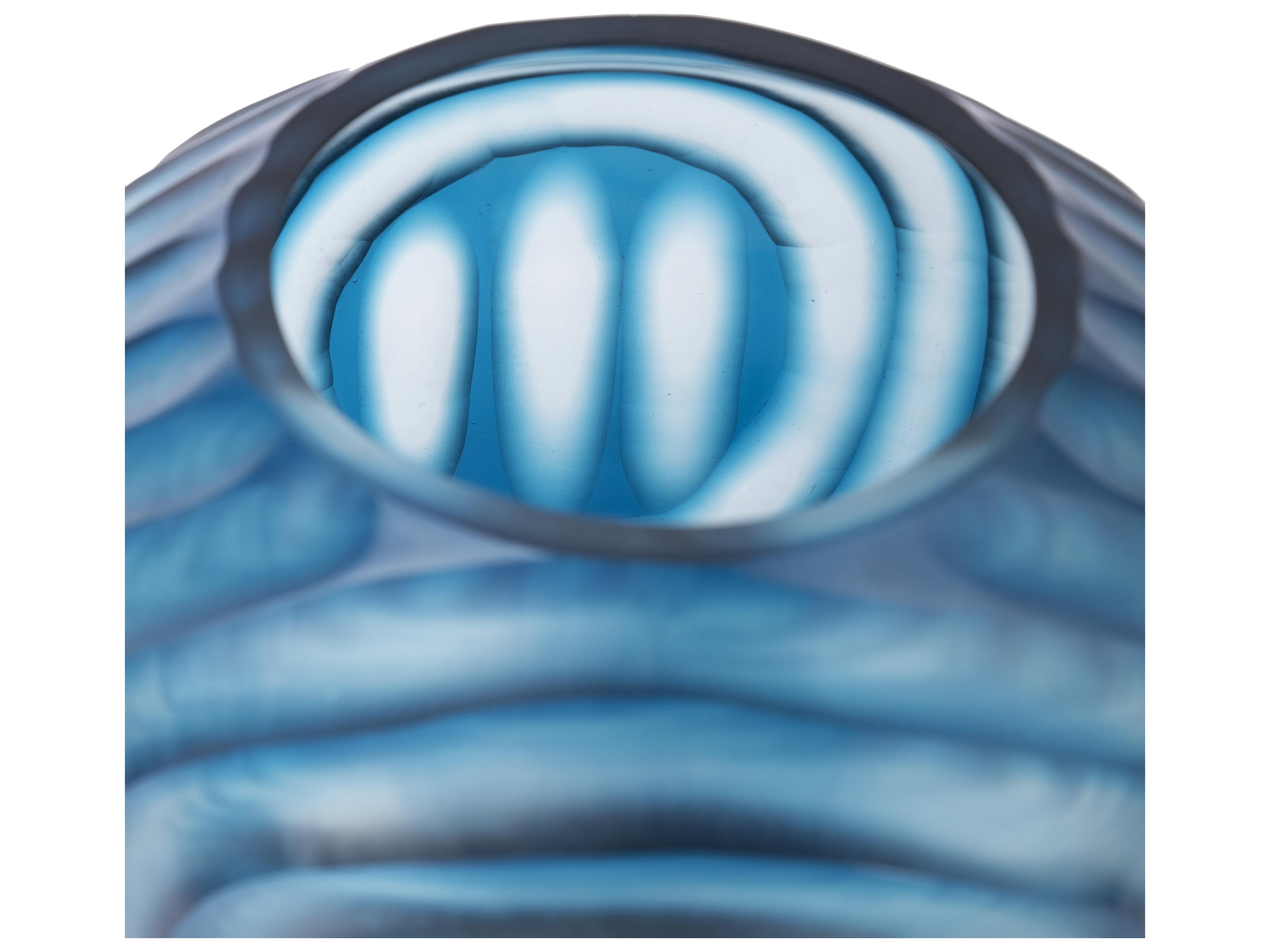 Villa & House Circle Frost Blue Vase