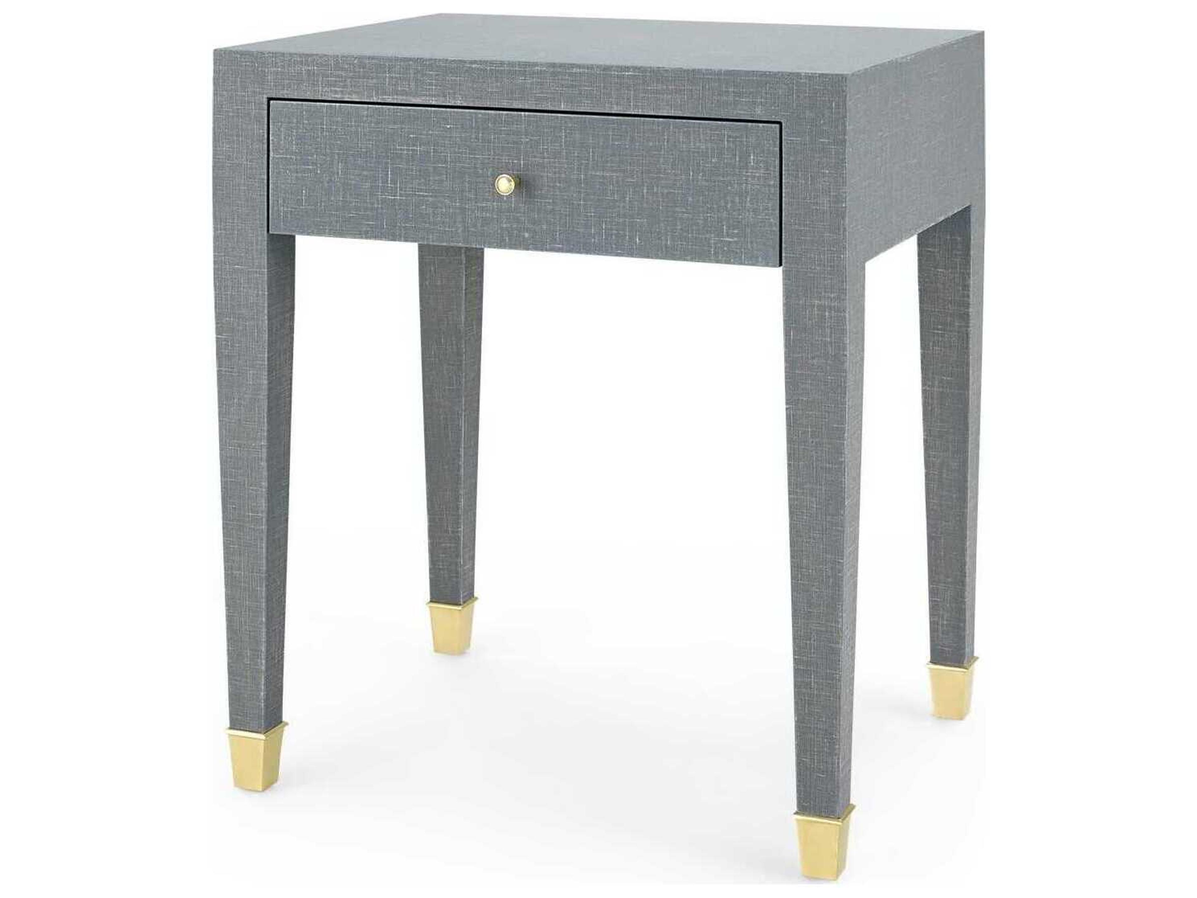 Villa & House Rectangular Wood Washed Winter Gray End Table