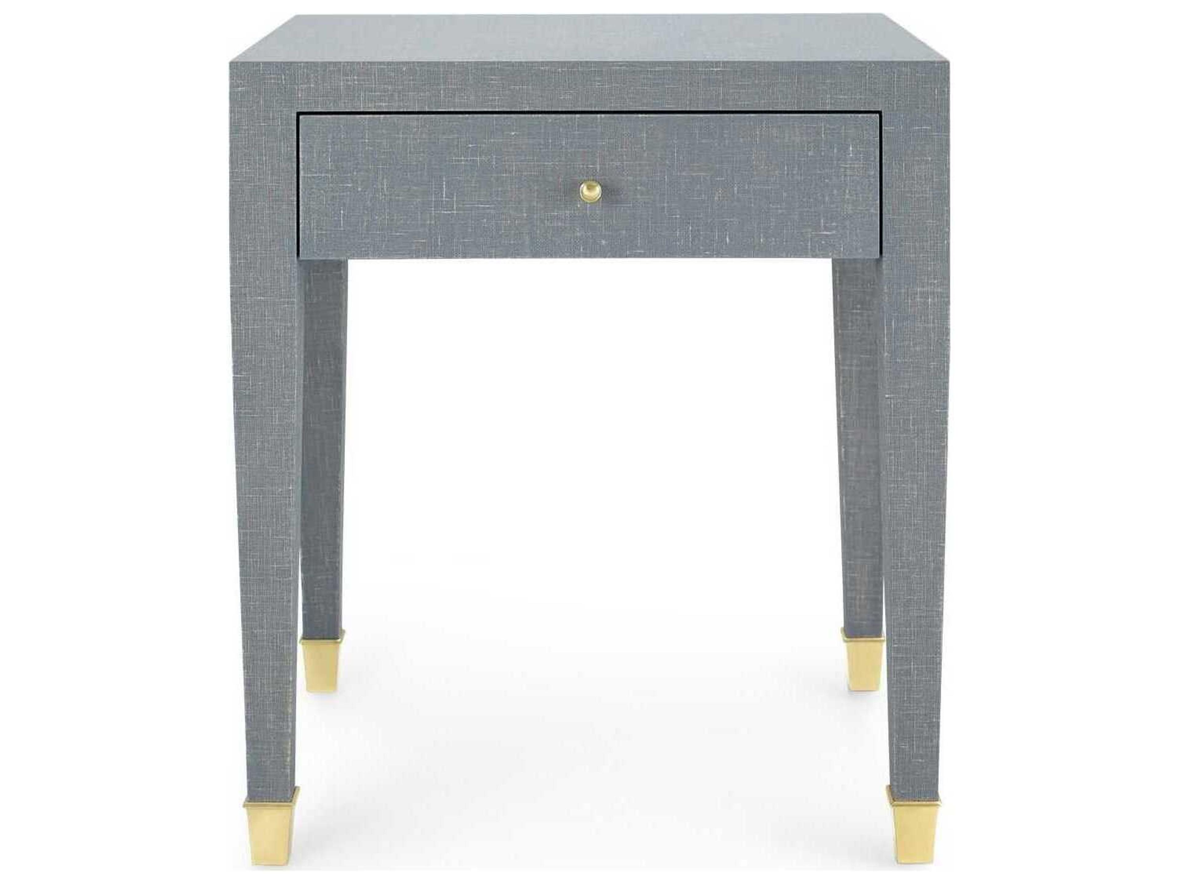 Villa & House Rectangular Wood Washed Winter Gray End Table