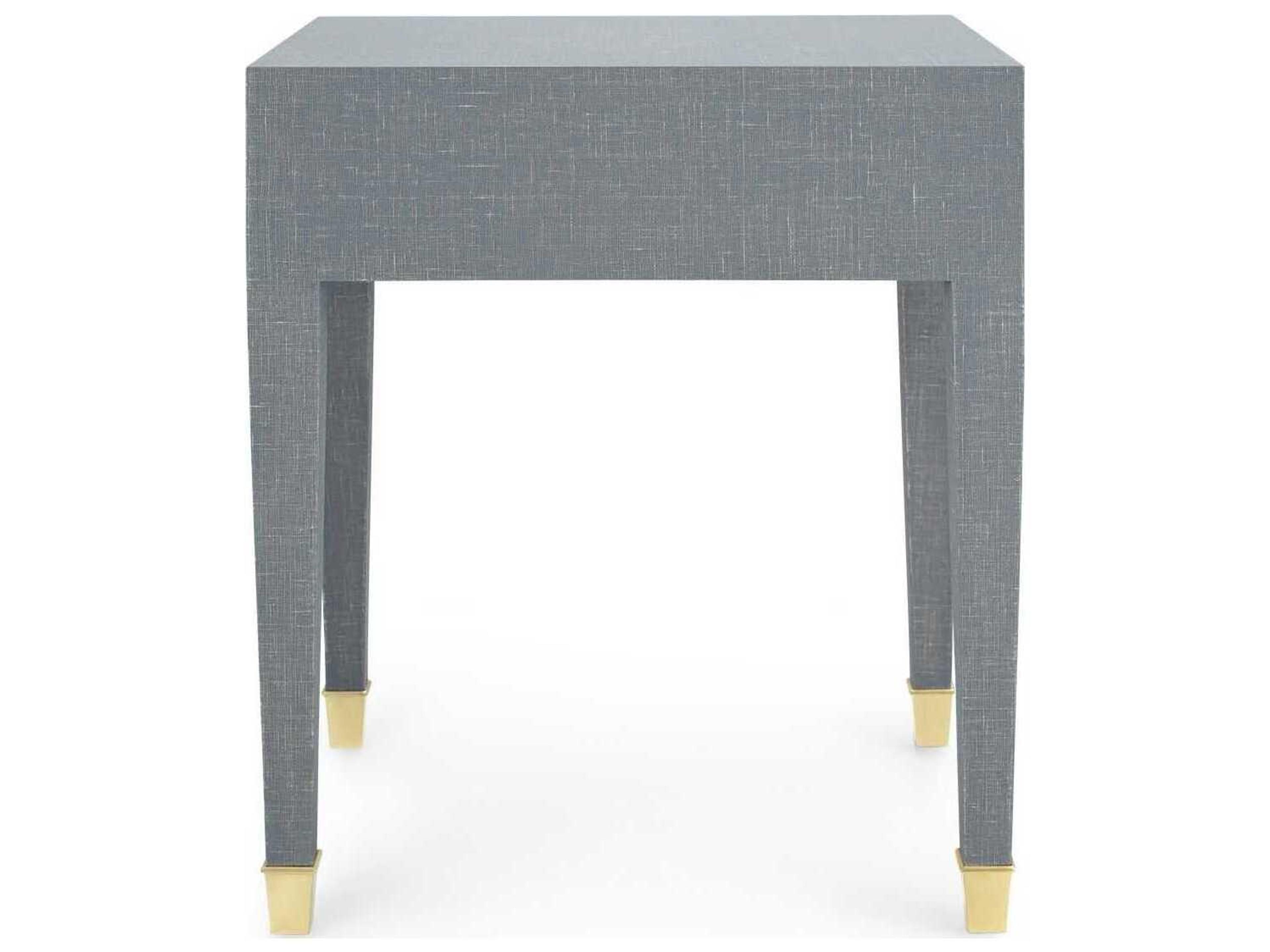 Villa & House Rectangular Wood Washed Winter Gray End Table