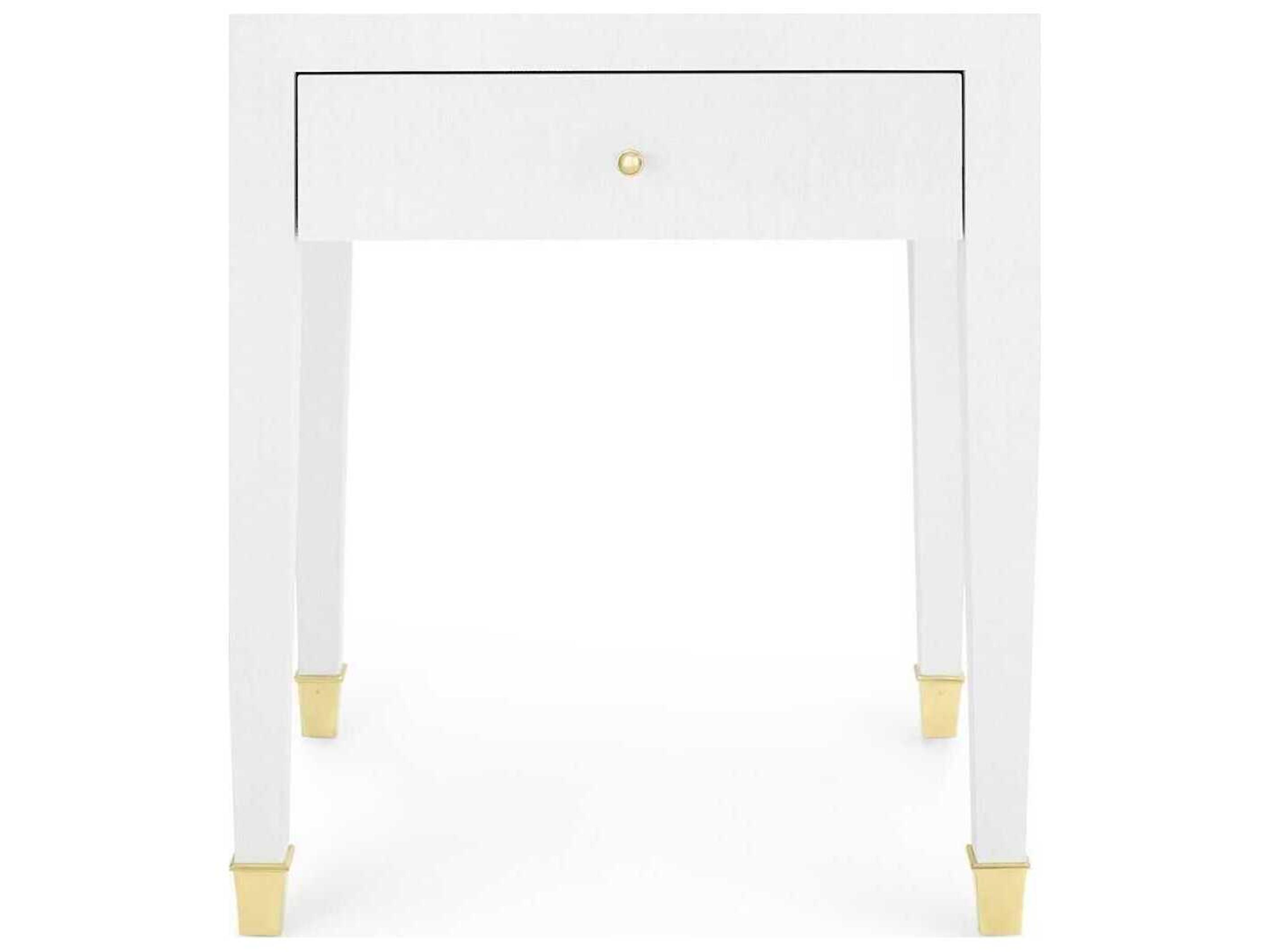 Villa & House Rectangular Wood Cream End Table