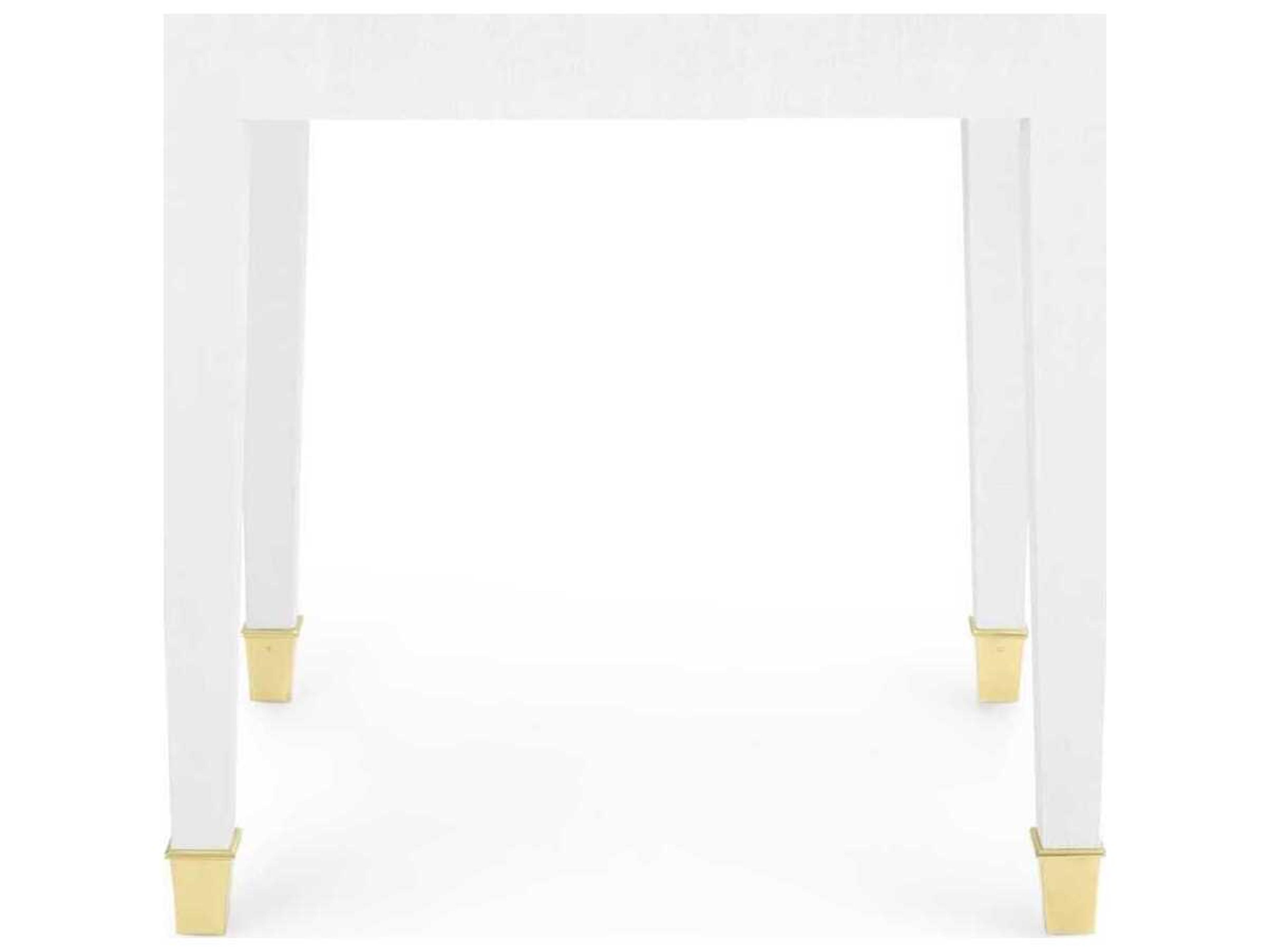 Villa & House Rectangular Wood Cream End Table