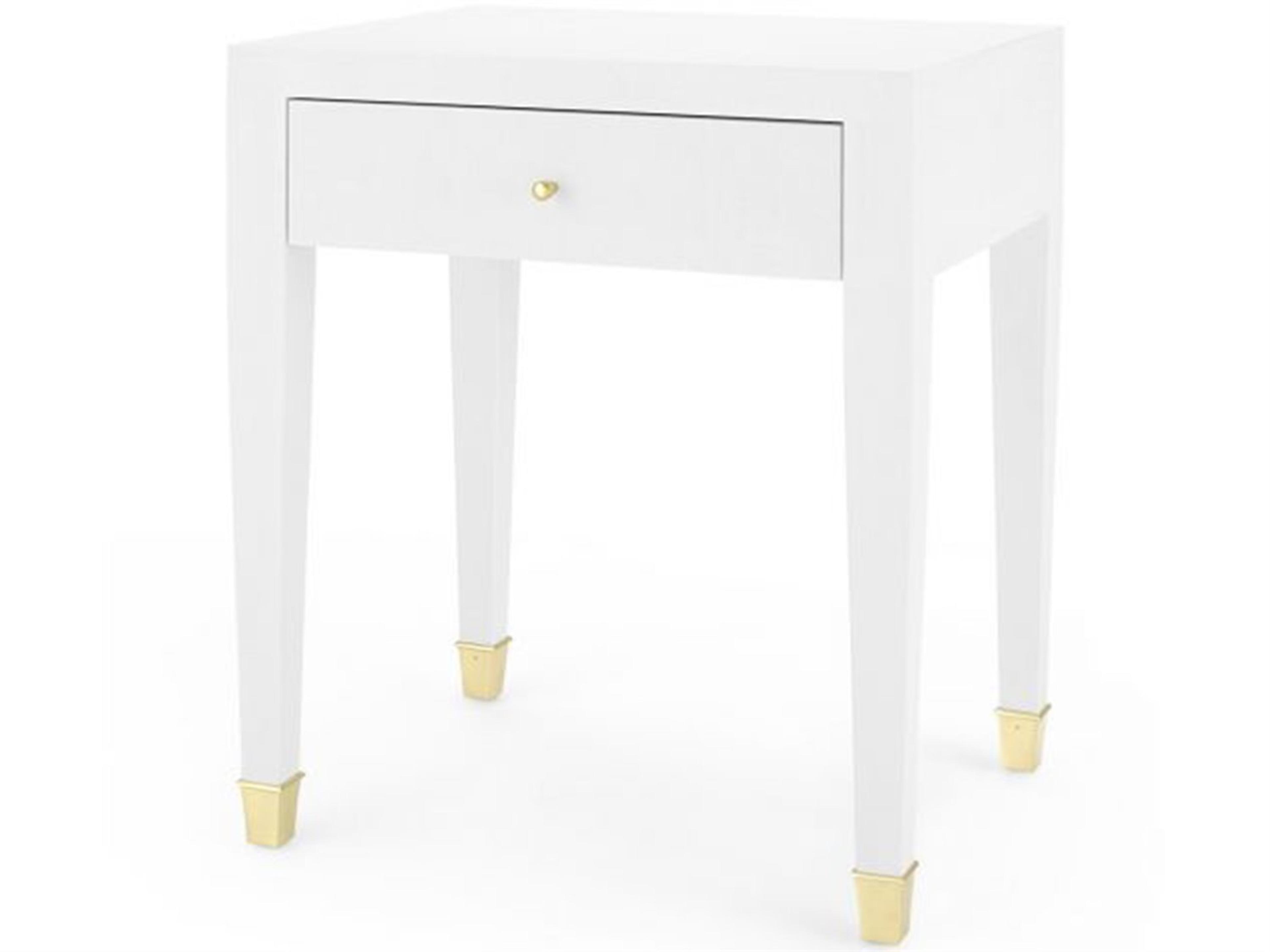 Rectangular Wood Cream End Table