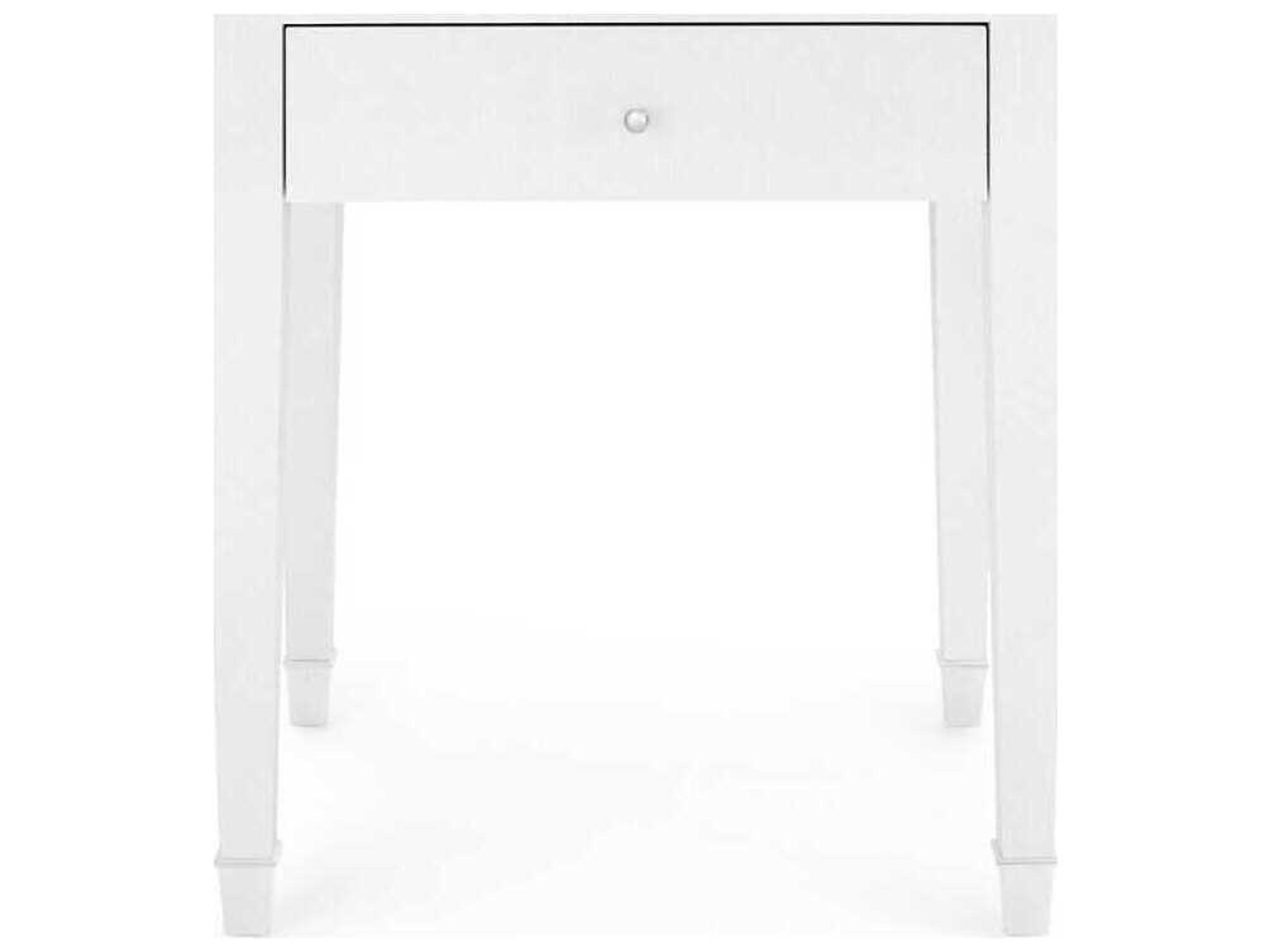 Villa & House Rectangular Wood Cream End Table