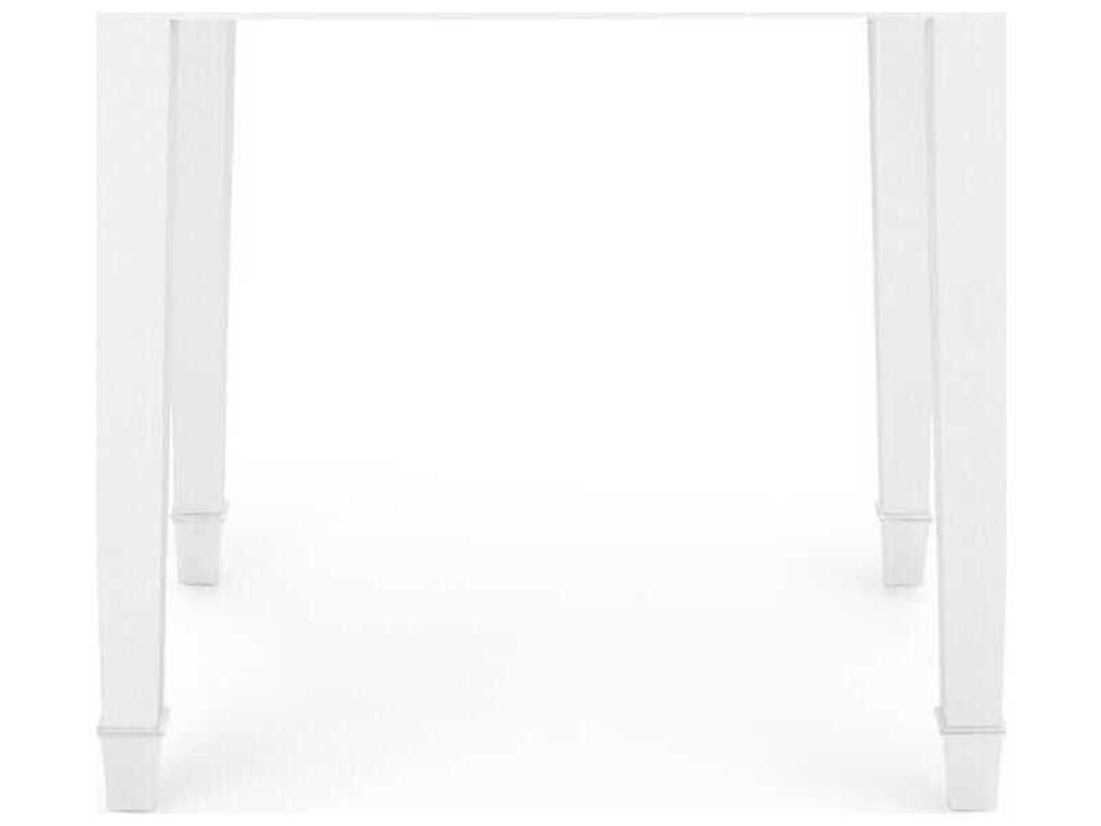 Villa & House Rectangular Wood Cream End Table