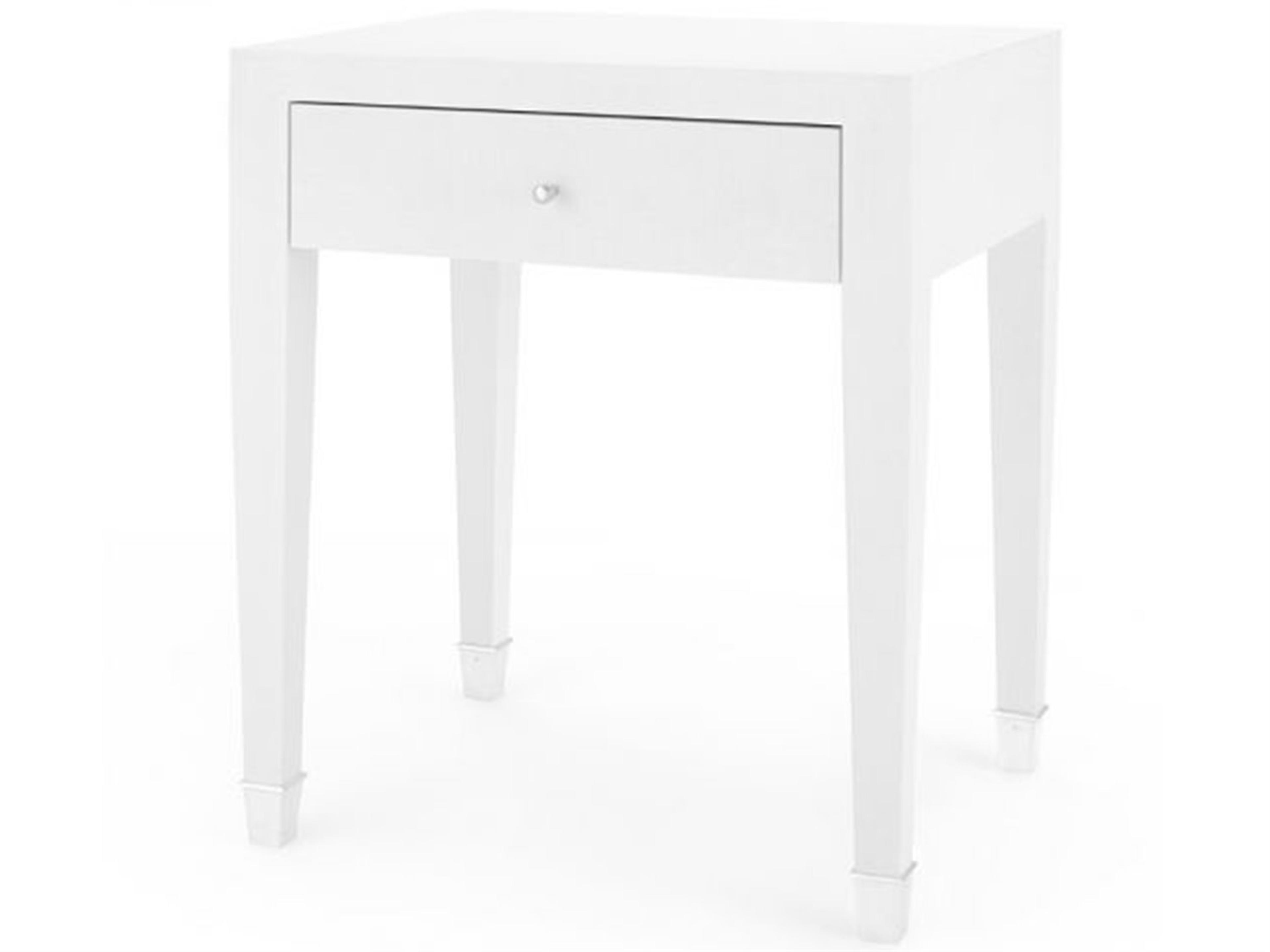 Rectangular Wood Cream End Table