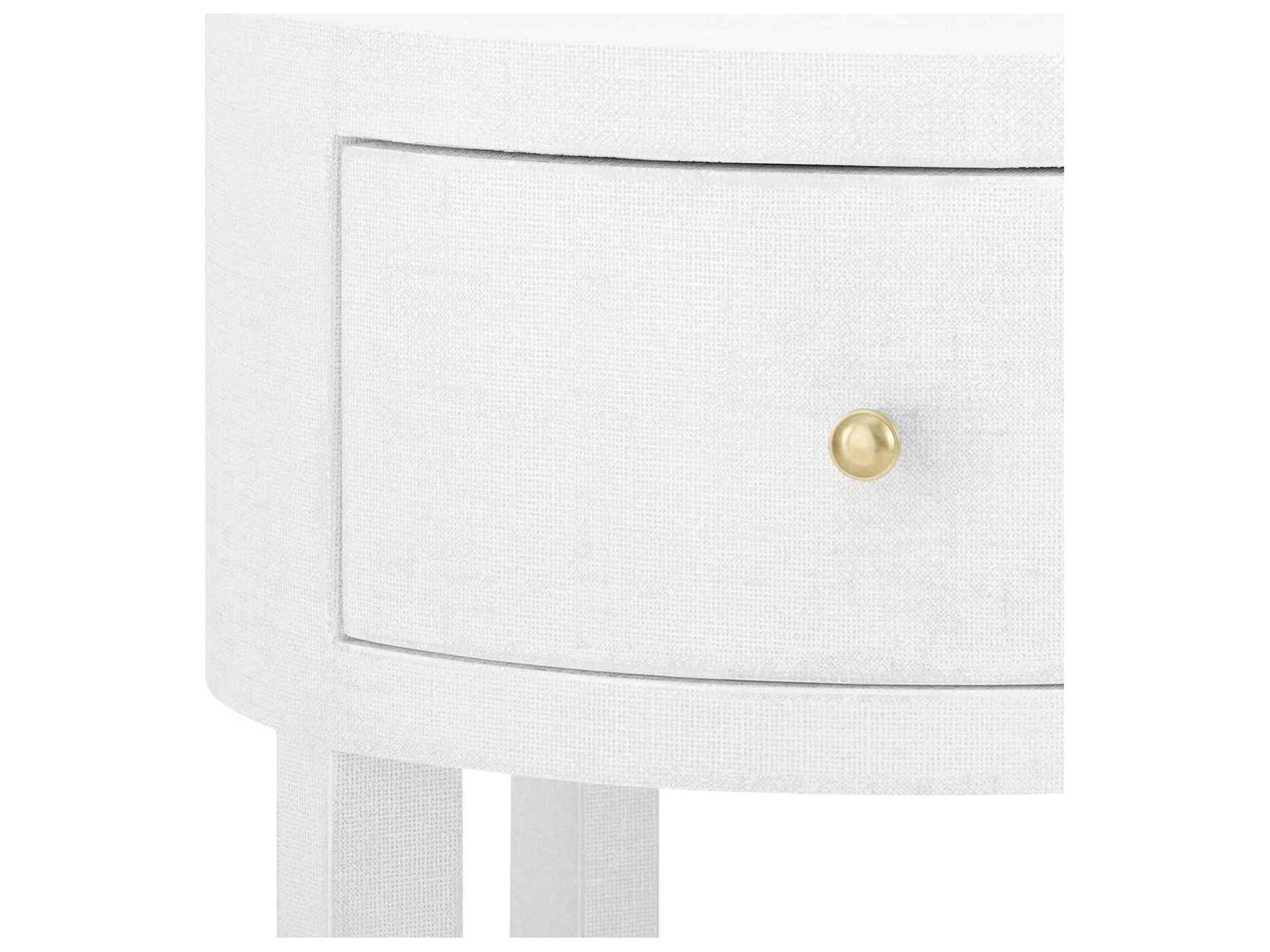 Villa & House Round Wood Cream End Table