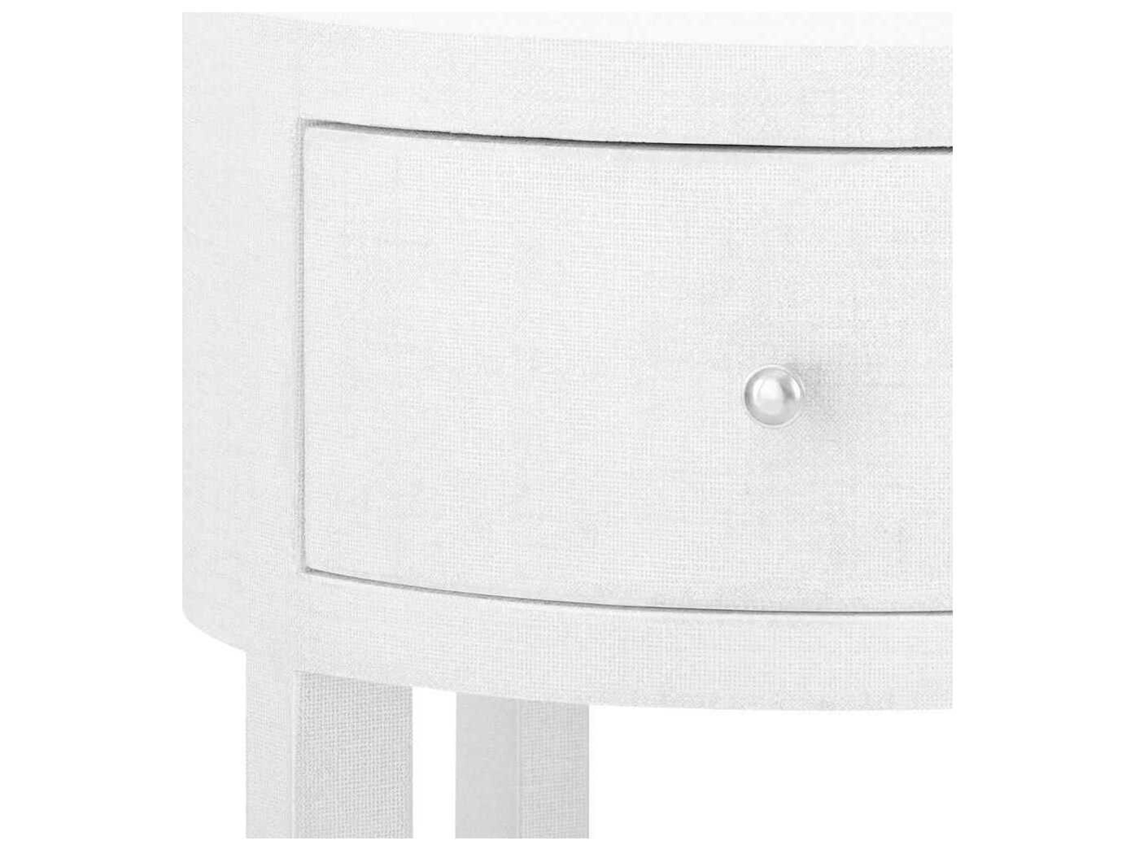Villa & House Round Wood Cream End Table