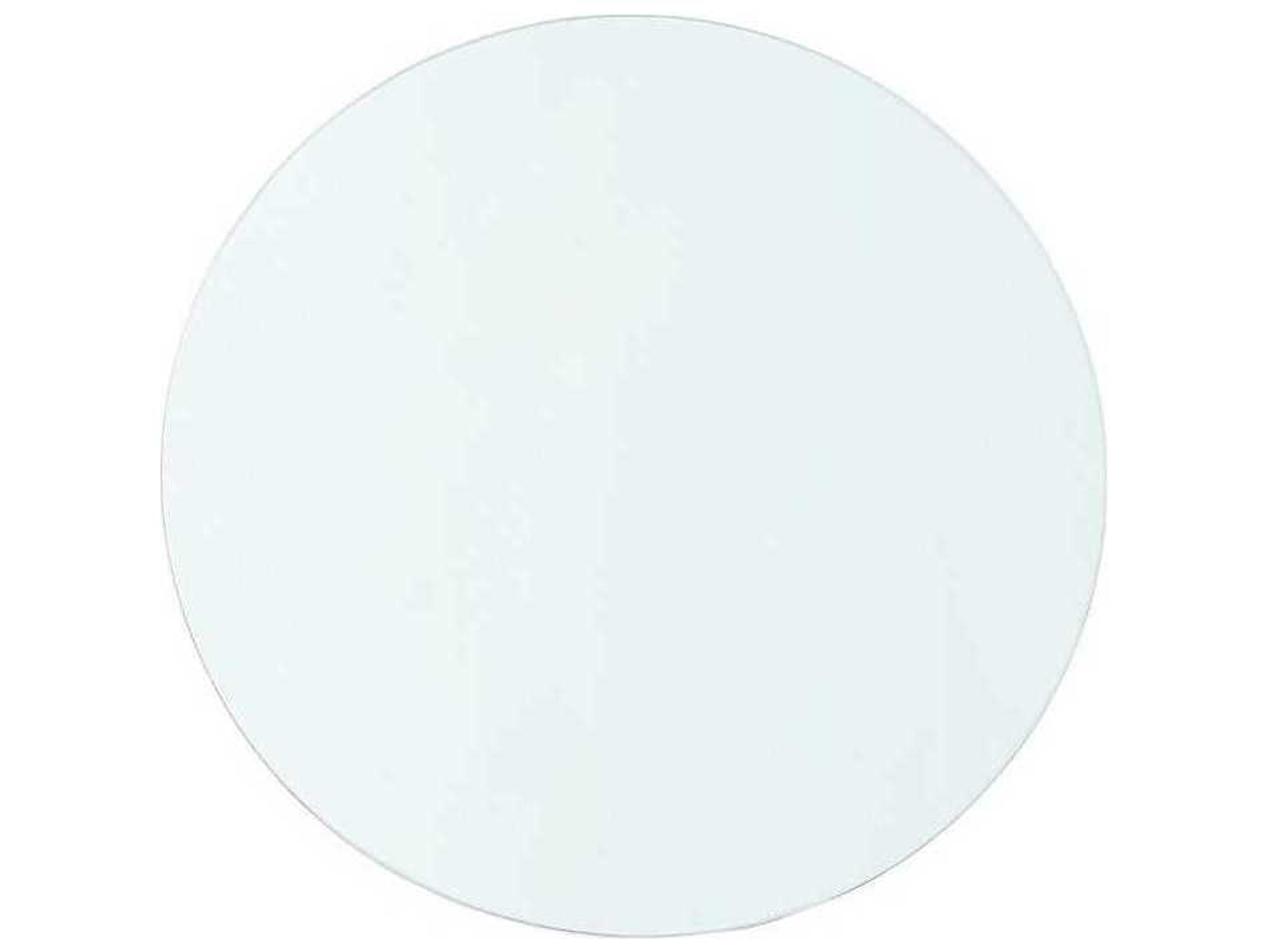 Villa & House Claudette 1-Drawer Round Side Table Glass Top