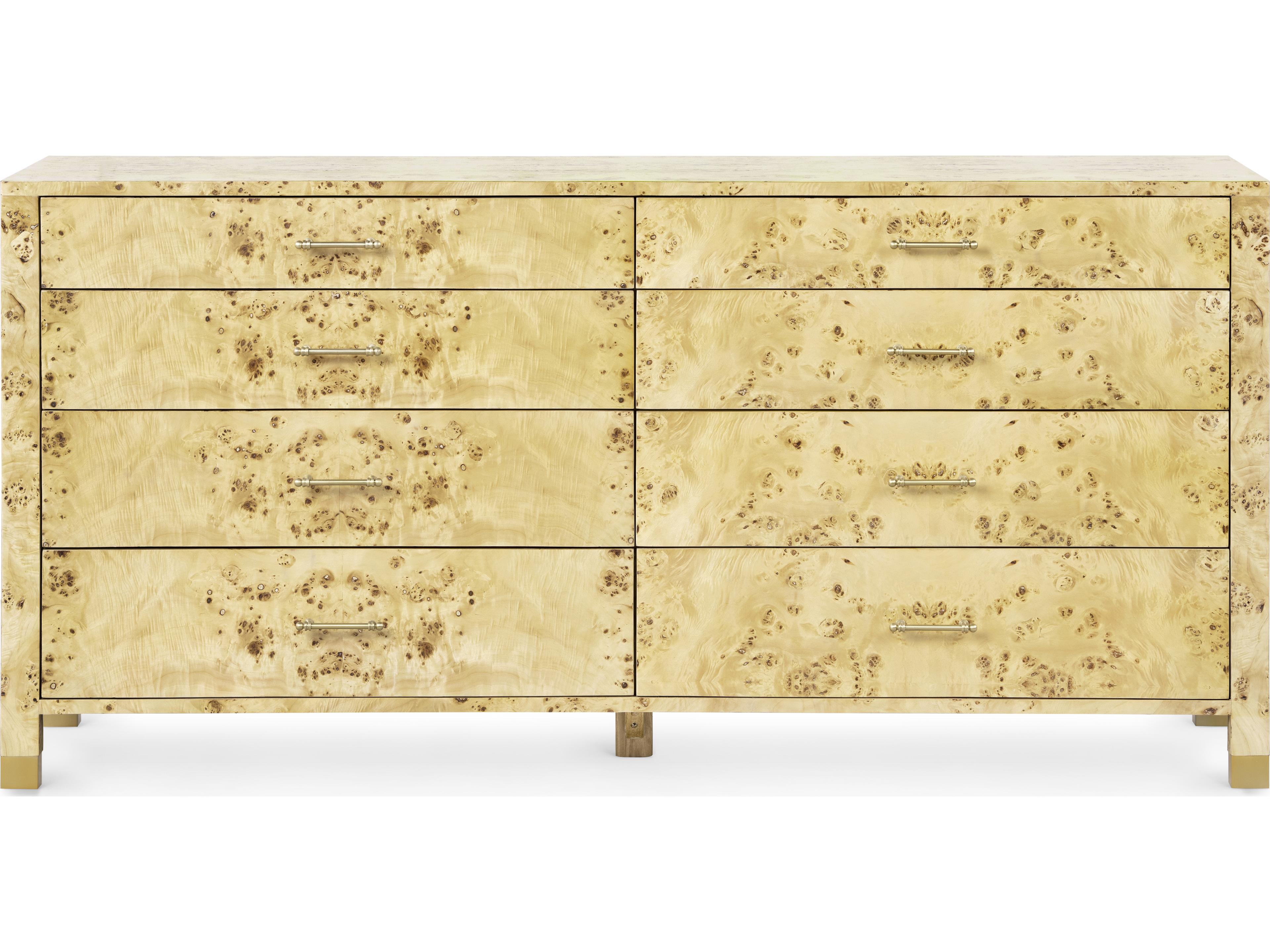 Villa & House Cole Yellow Pine Wood Double Dresser