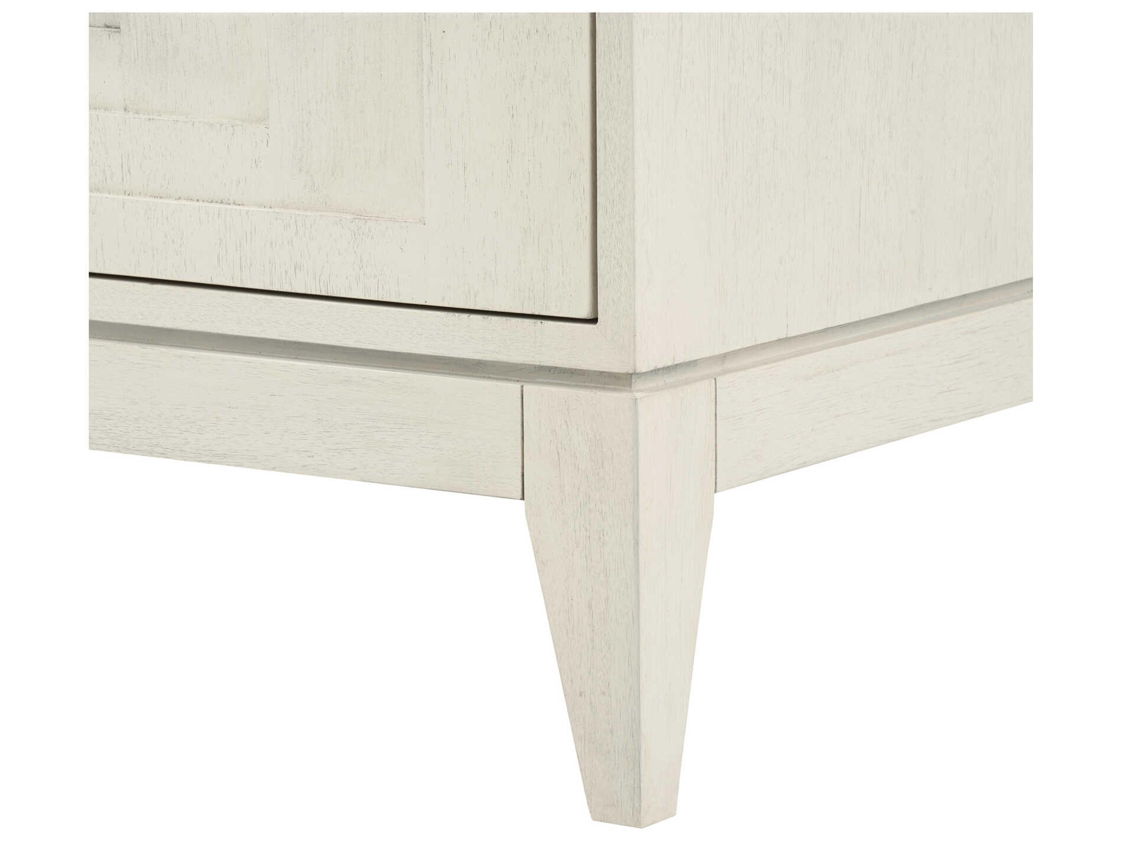 Villa & House Cooper Rectangular Wood Sailcloth Sheen Beige End Table