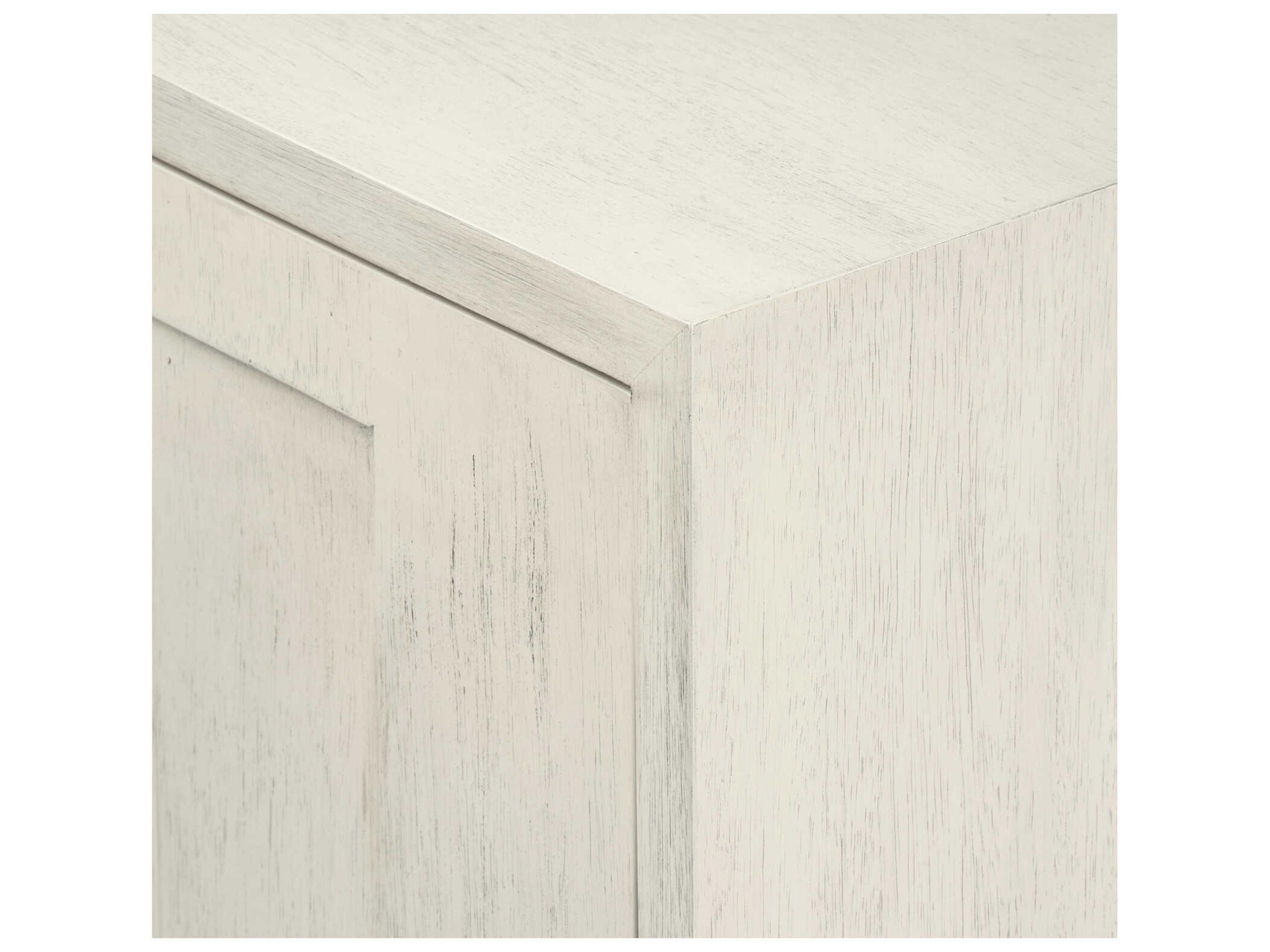 Villa & House Cooper Rectangular Wood Sailcloth Sheen Beige End Table