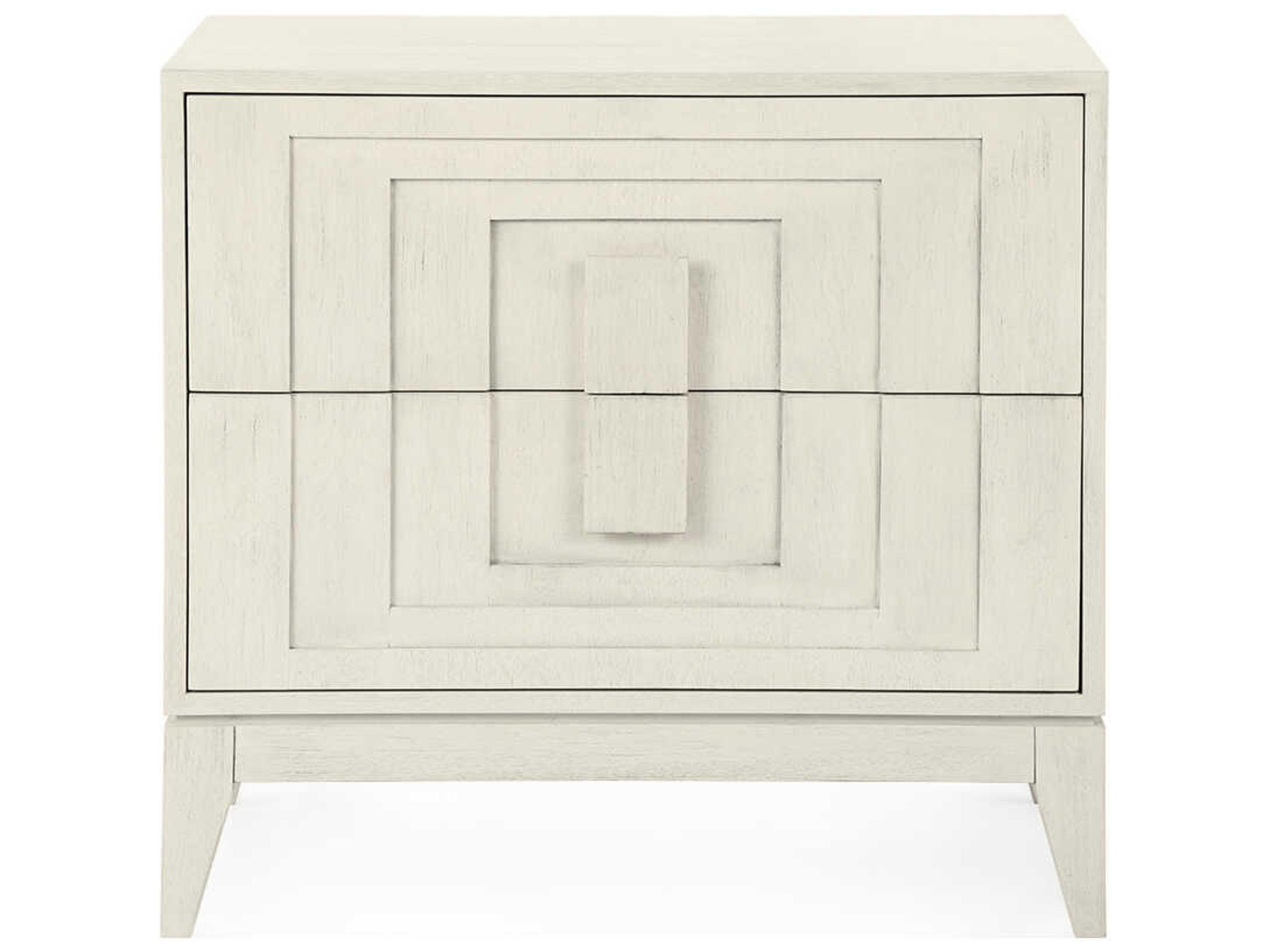 Villa & House Cooper Rectangular Wood Sailcloth Sheen Beige End Table