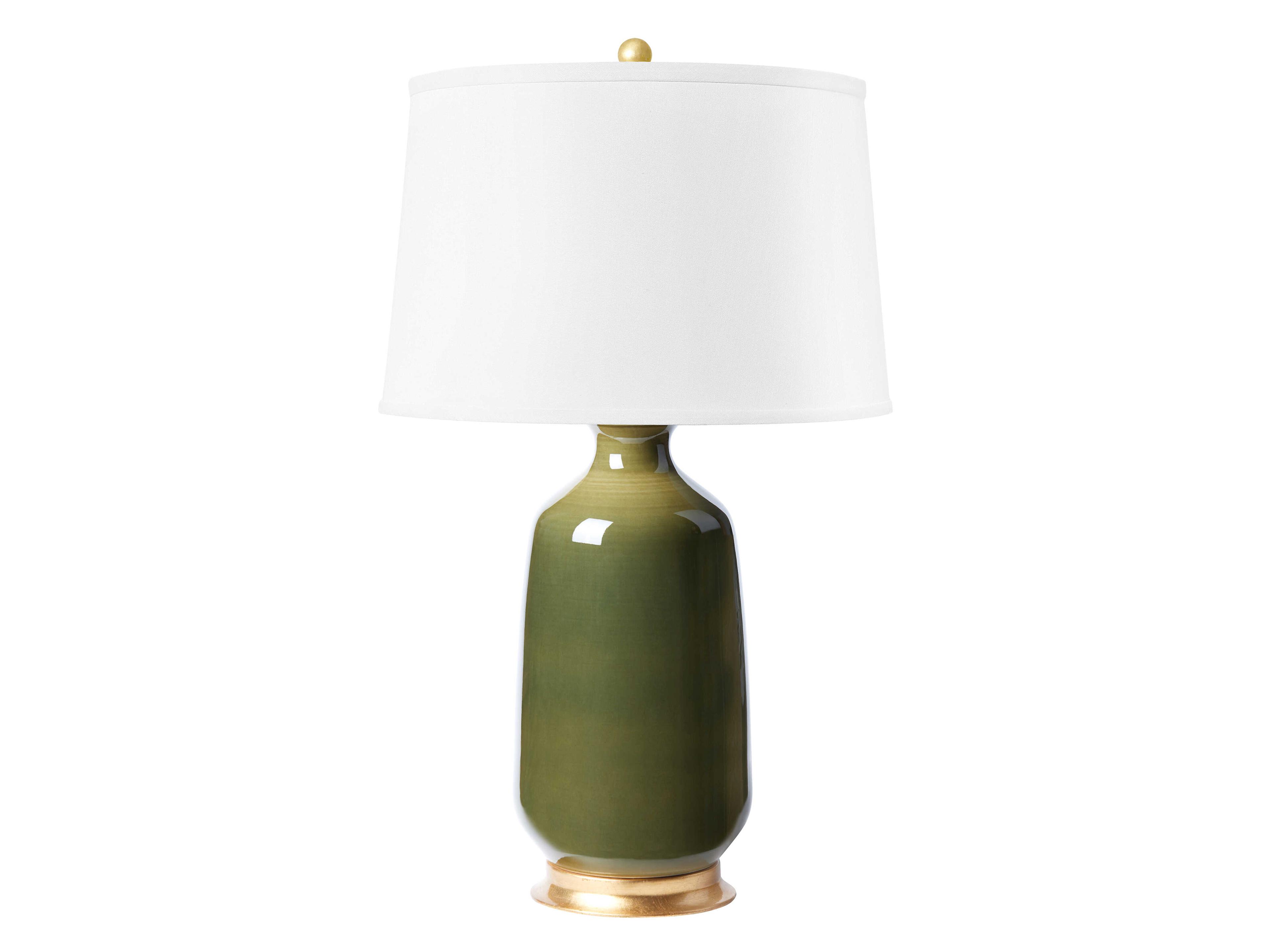 Olive Green 8" 5 Buffet Lamp Base (Lamp Only)