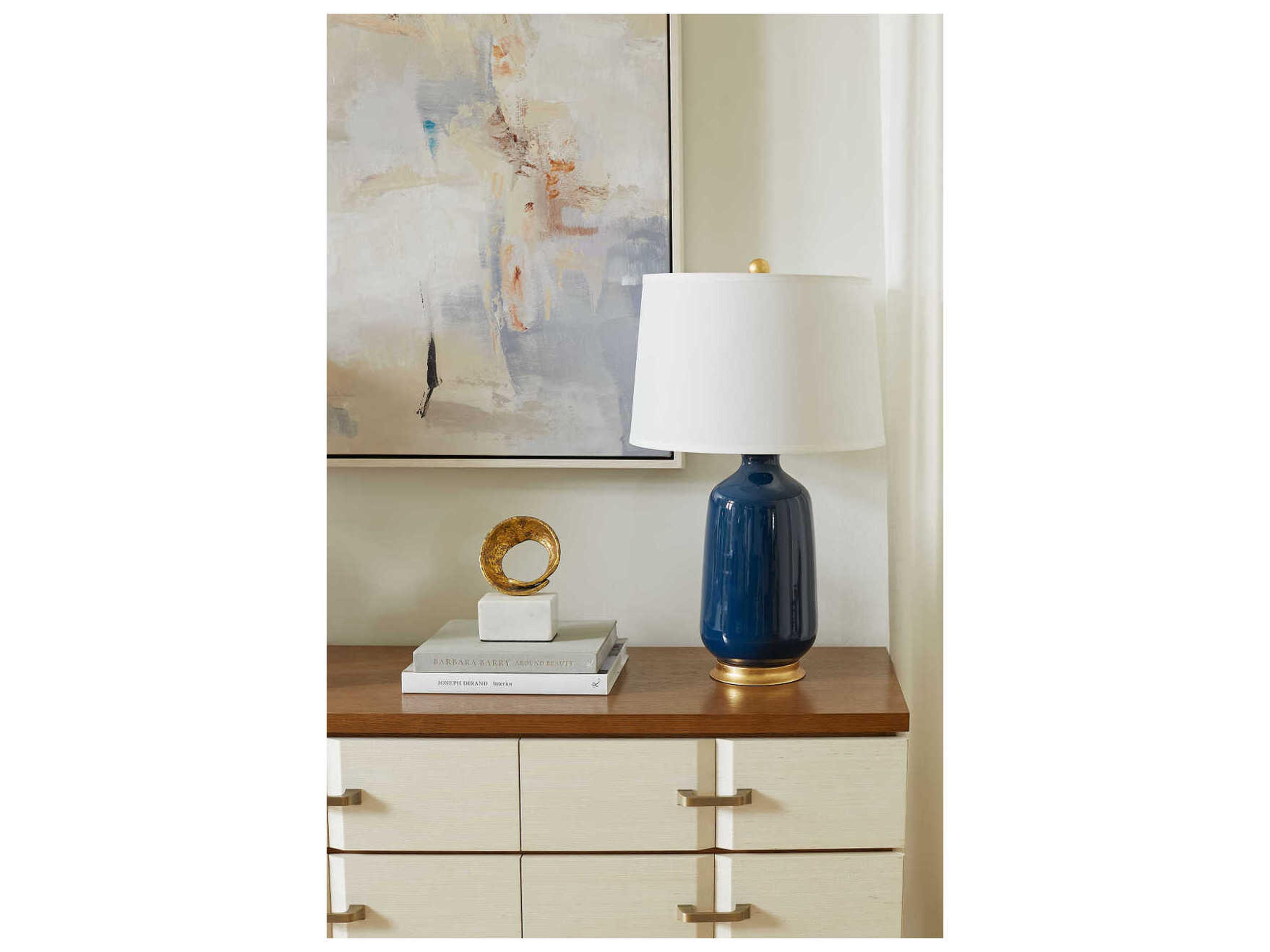 Villa & House Carolyn Navy Blue Table Lamp