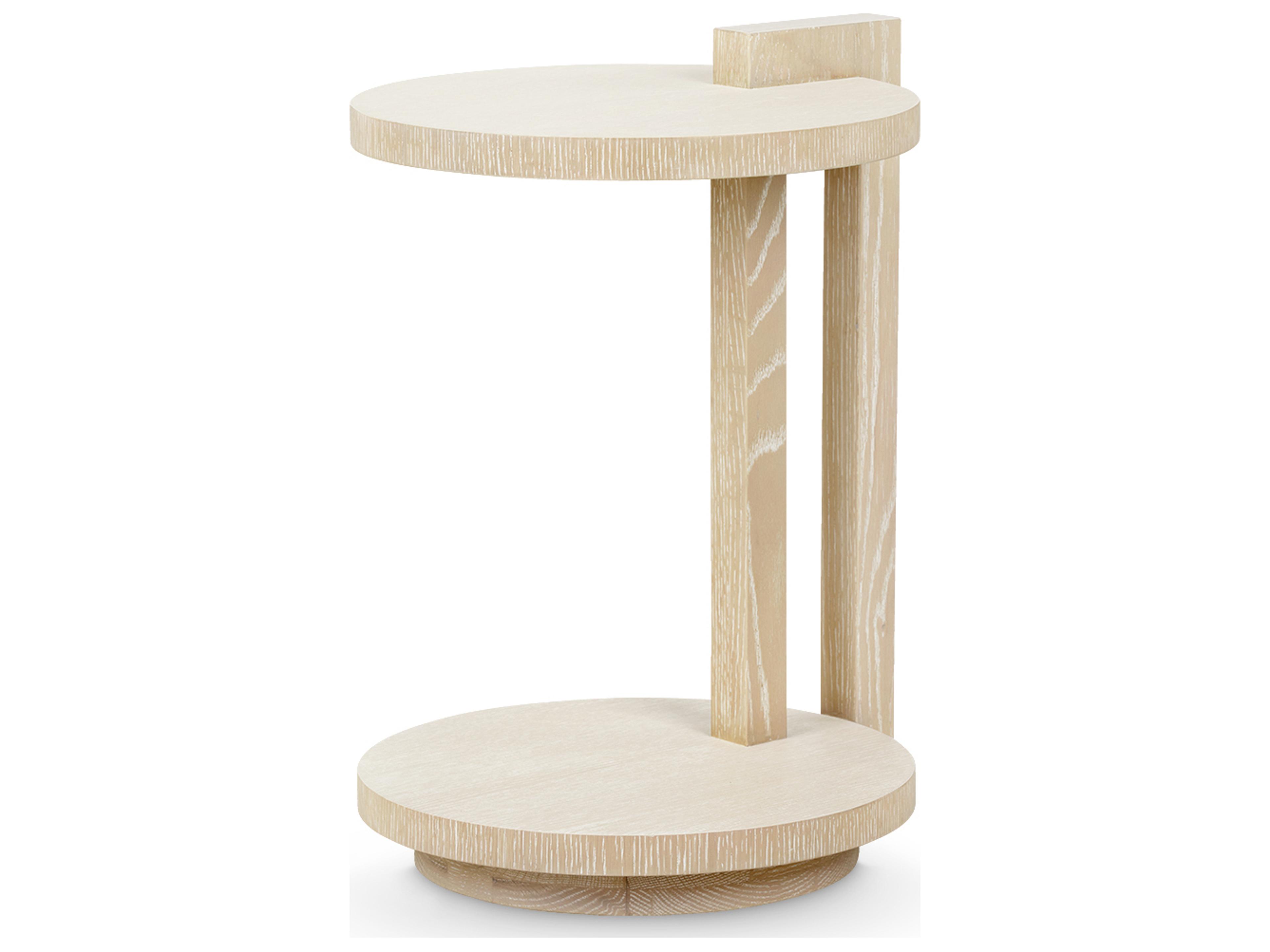 Chase Round Wood Sand End Table