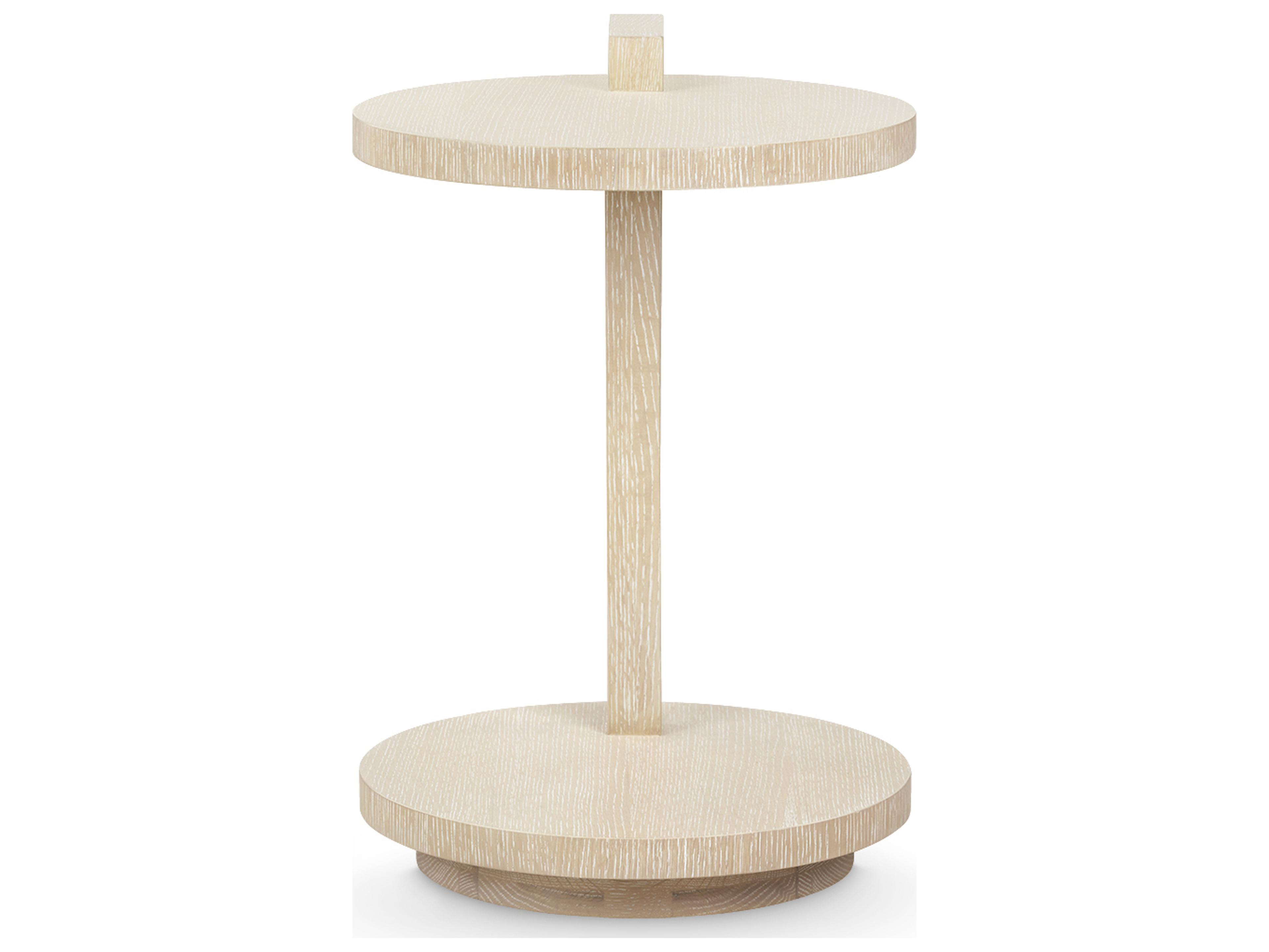 Villa & House Chase Round Wood Sand End Table