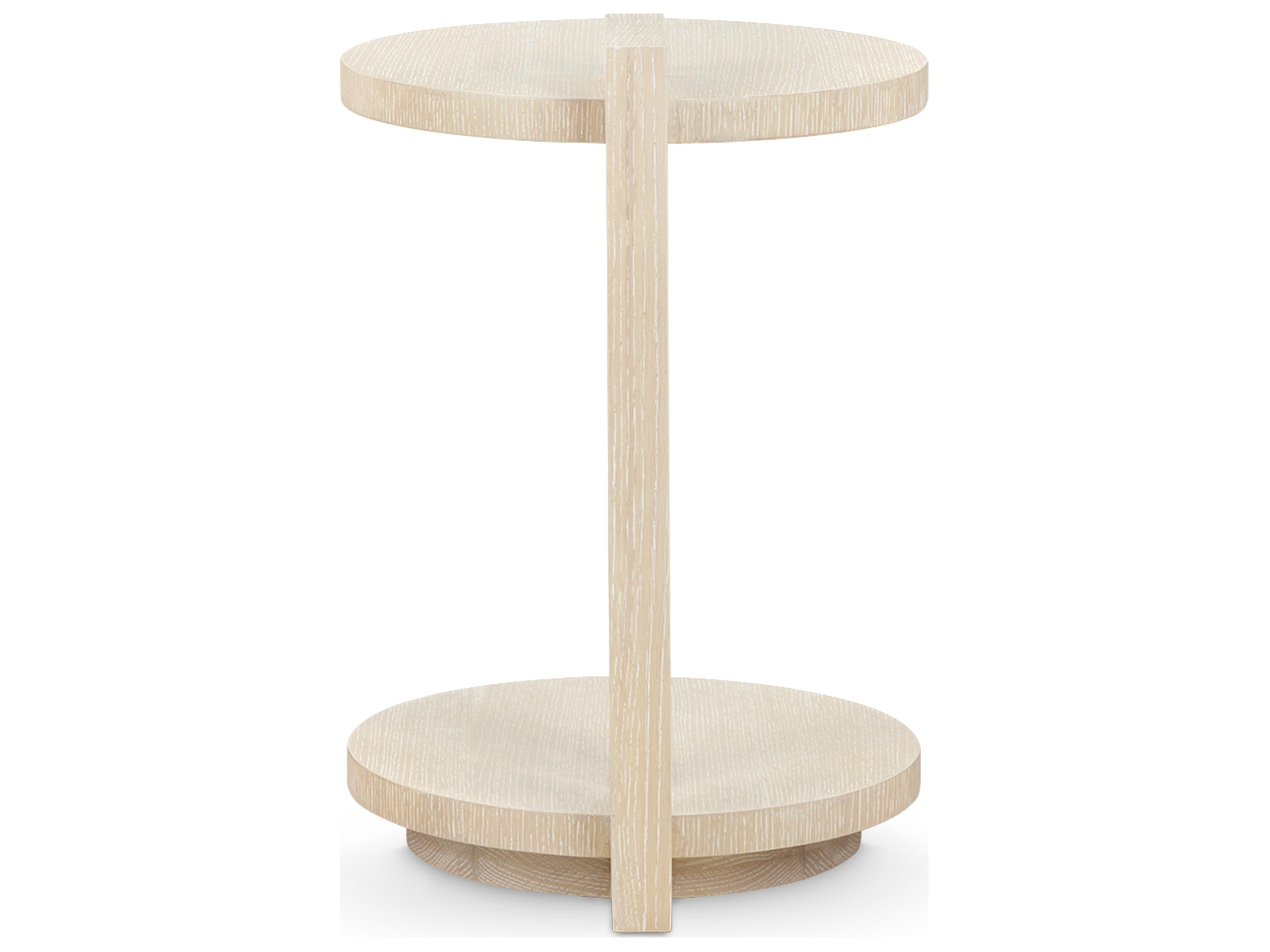 Villa & House Chase Round Wood Sand End Table