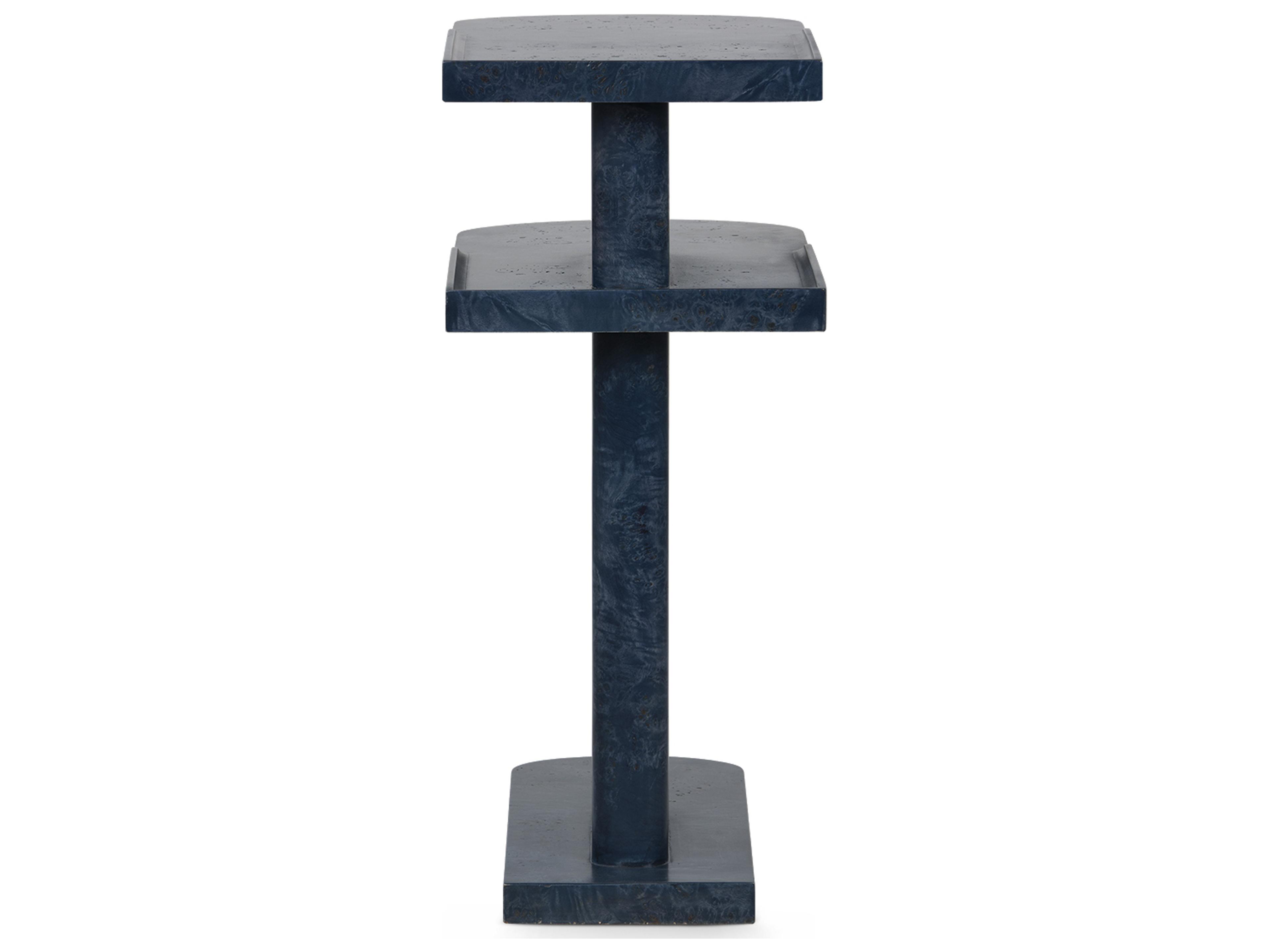 Villa & House Casey Wood Azure Burl End Table