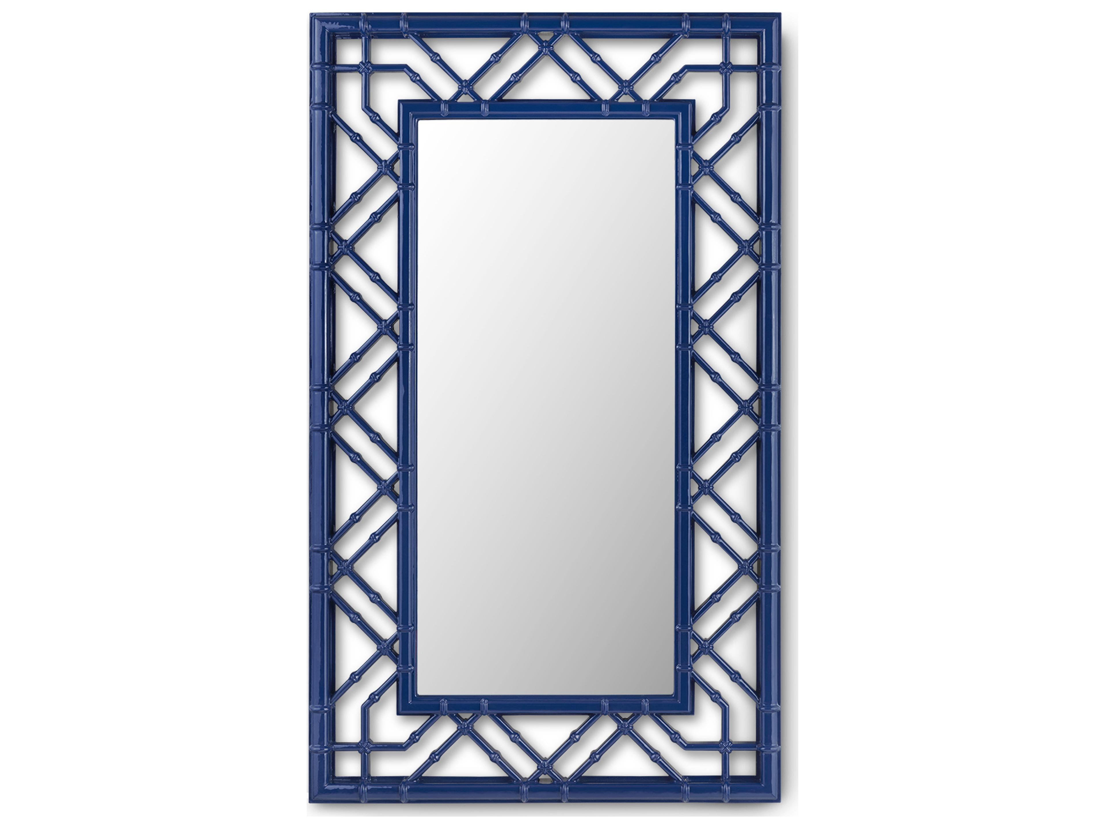 Callista Marine Blue Wall Mirror Rectangular