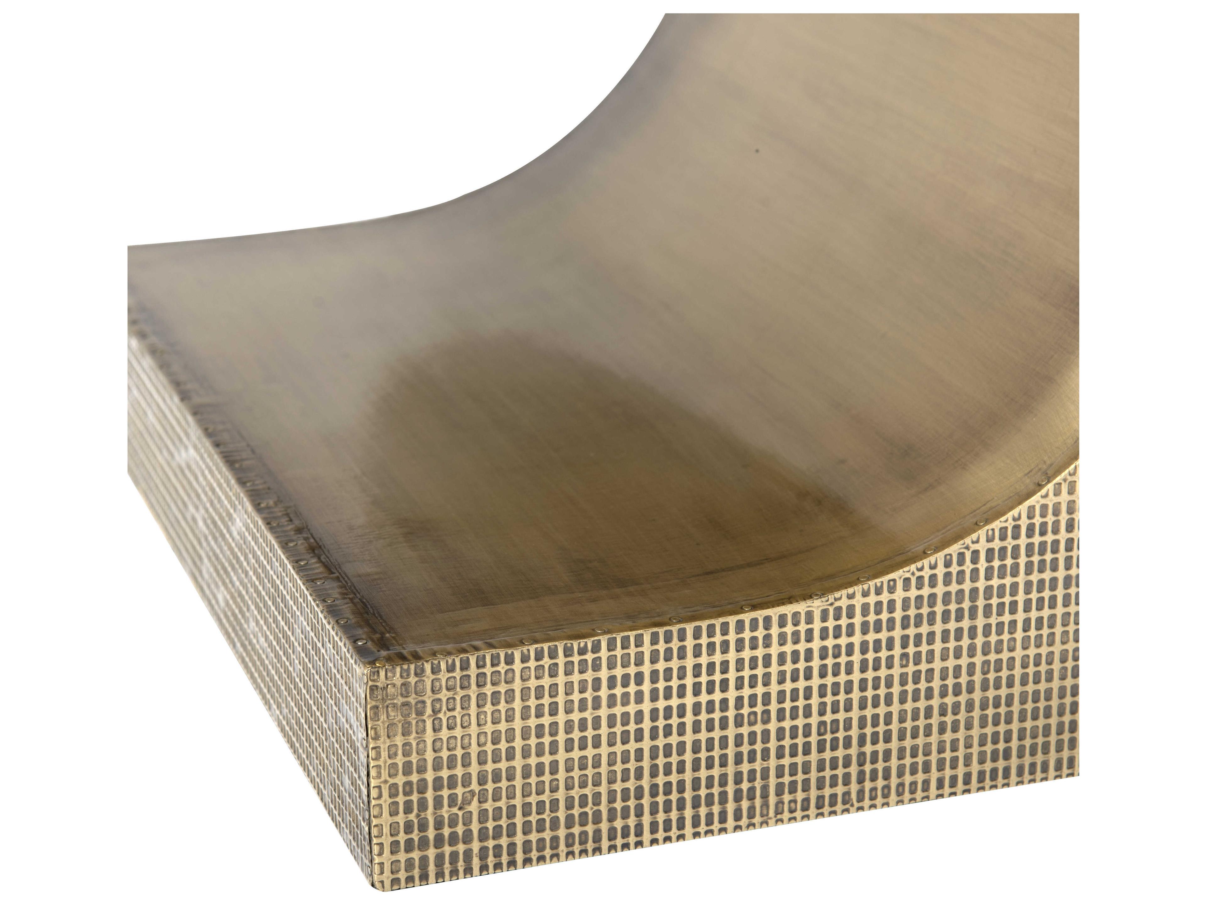 Villa & House Metal Antique Brass End Table