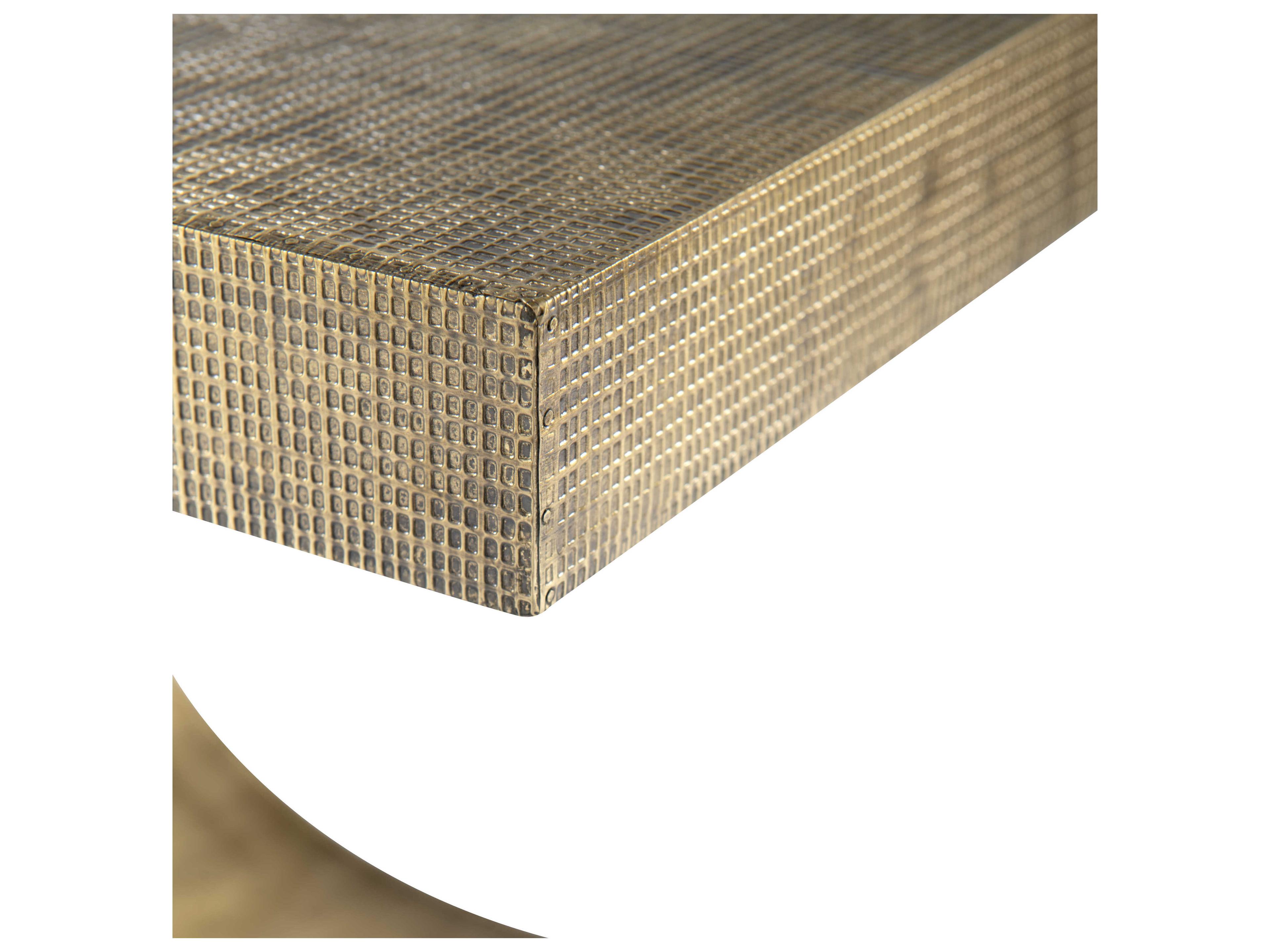 Villa & House Metal Antique Brass End Table