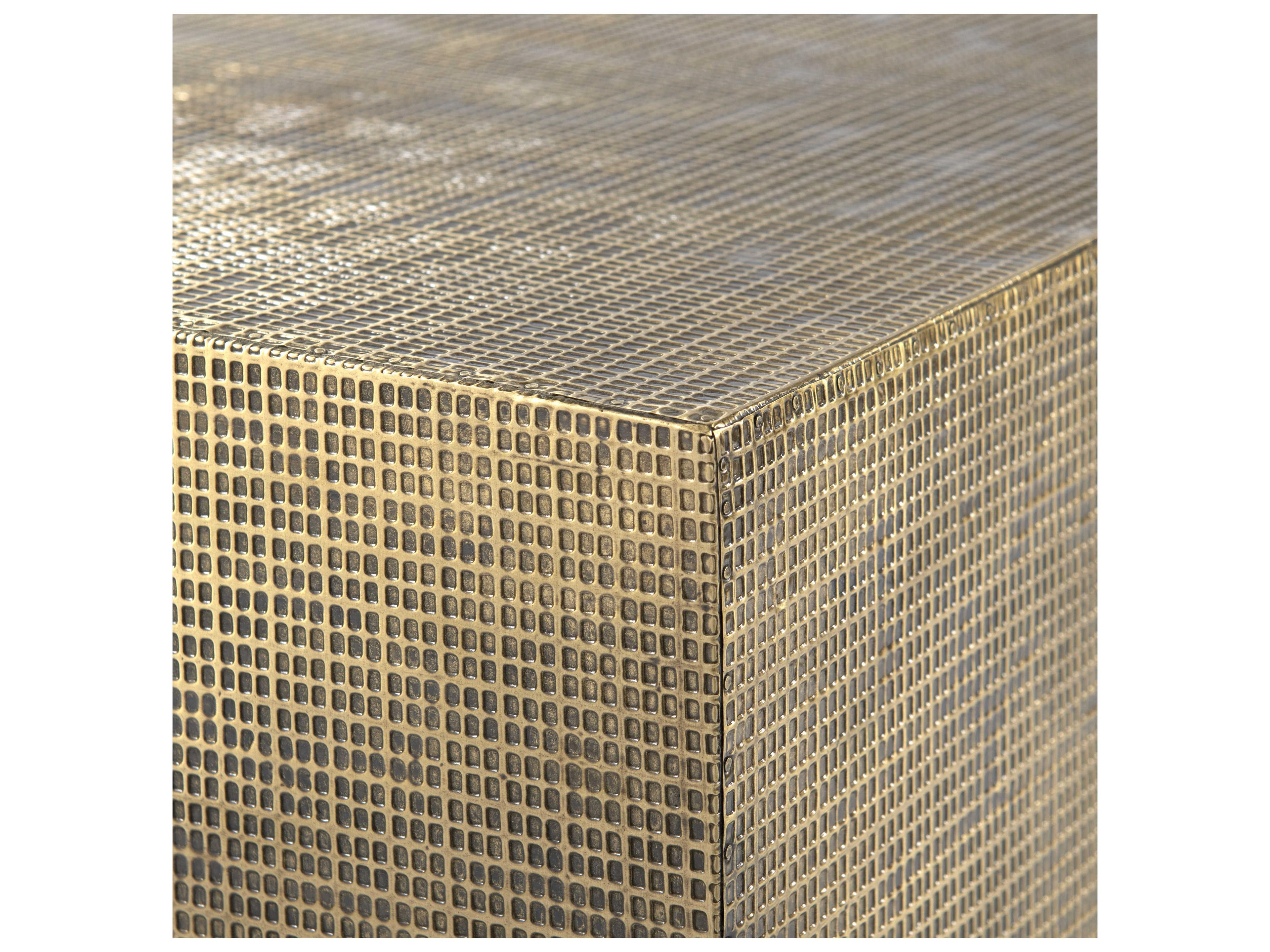 Villa & House Metal Antique Brass End Table