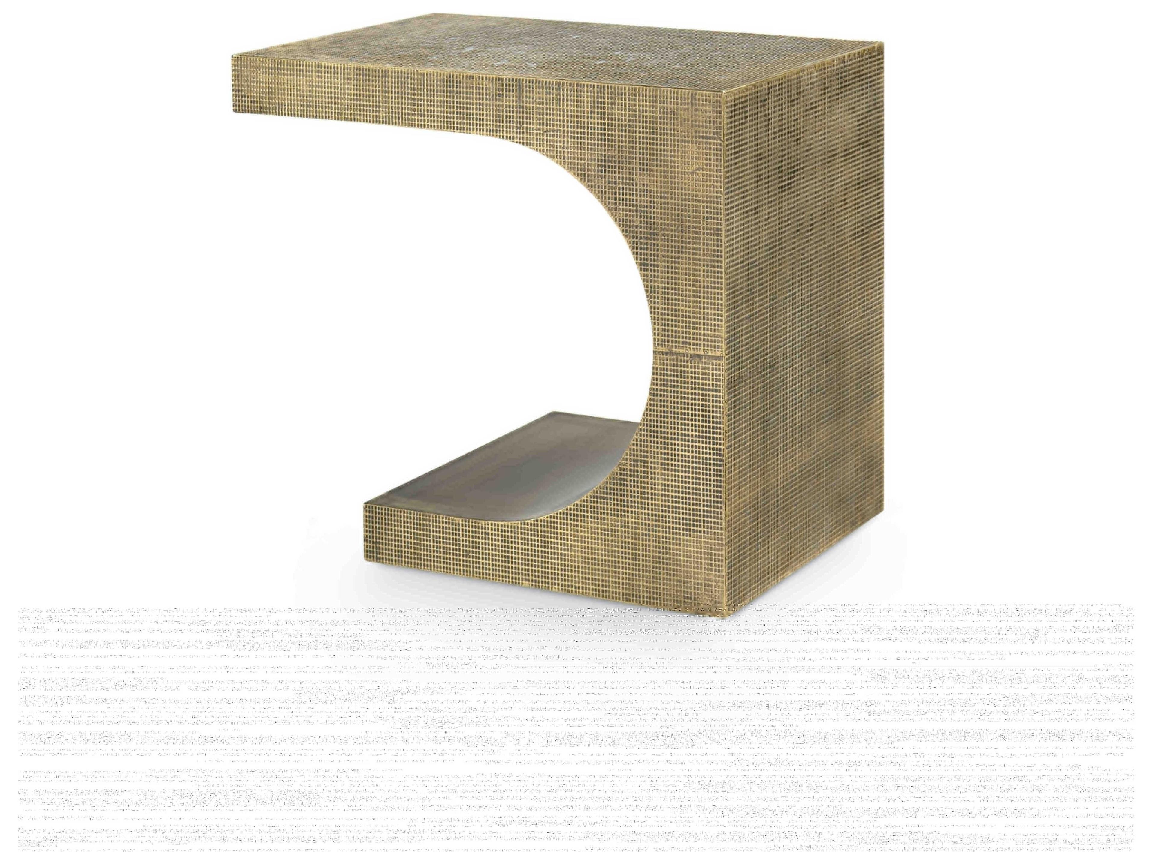 Villa & House Metal Antique Brass End Table