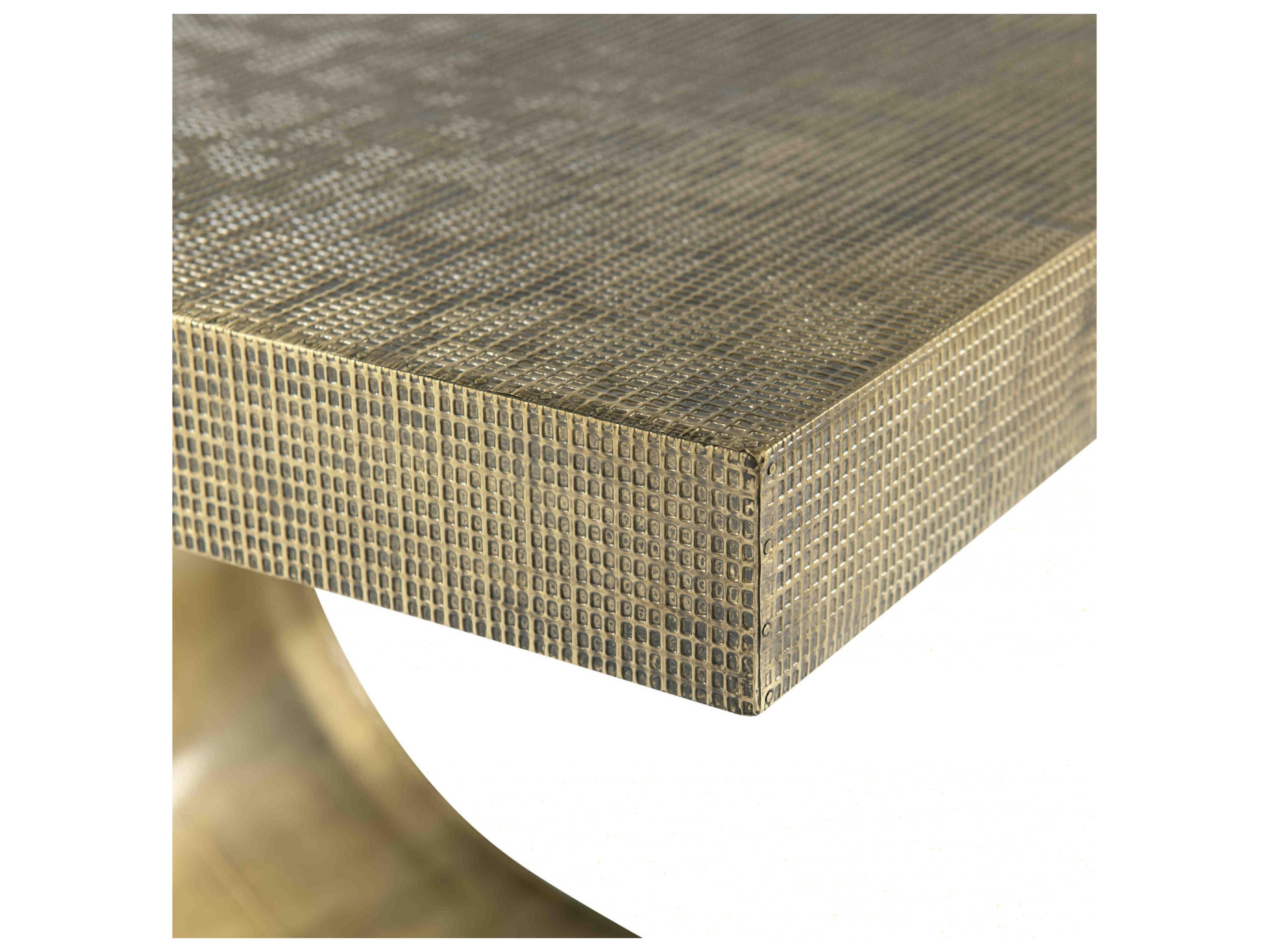 Villa & House Metal Antique Brass End Table