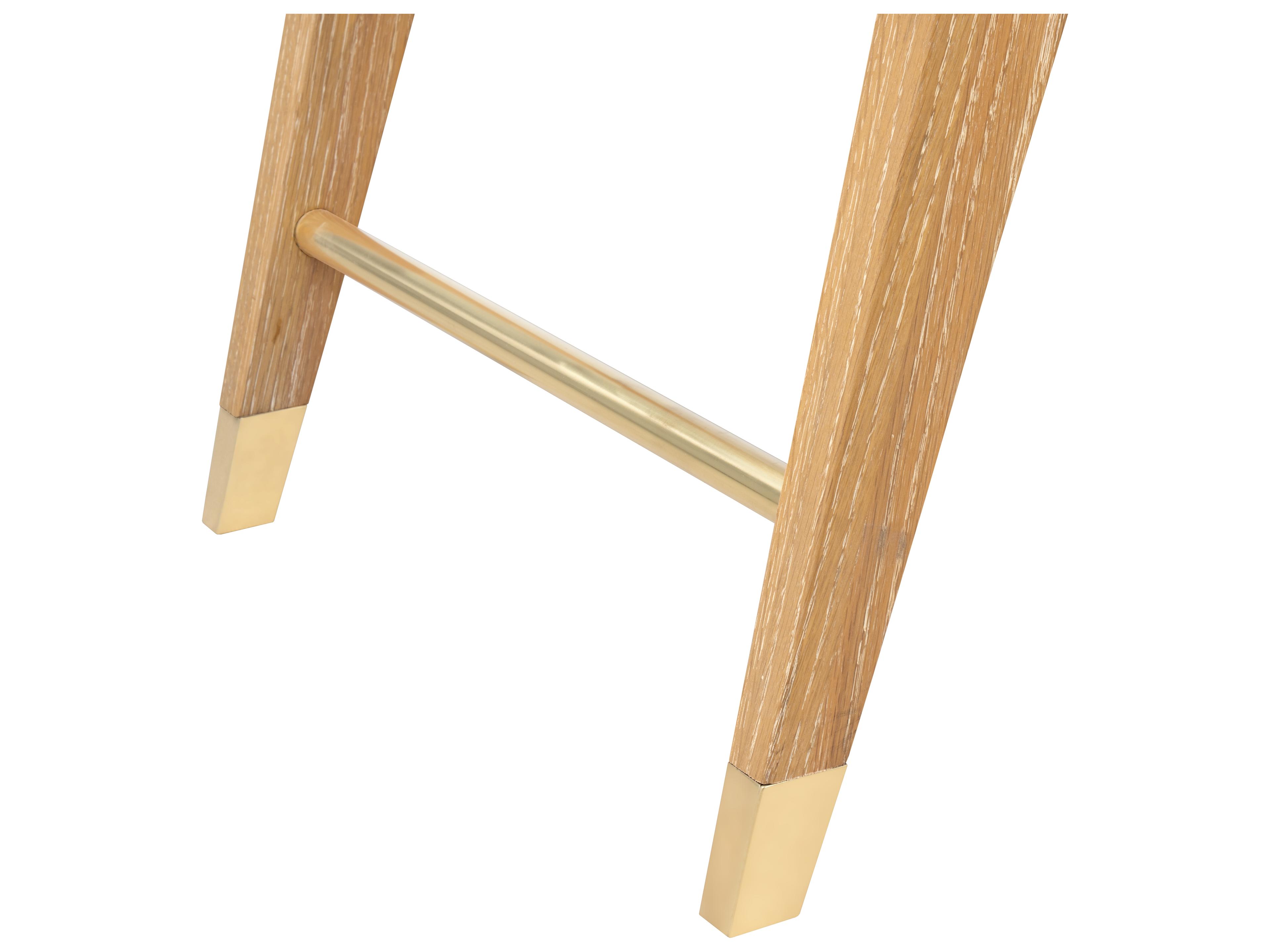 Villa & House Delon Natural Oak Accent Stool