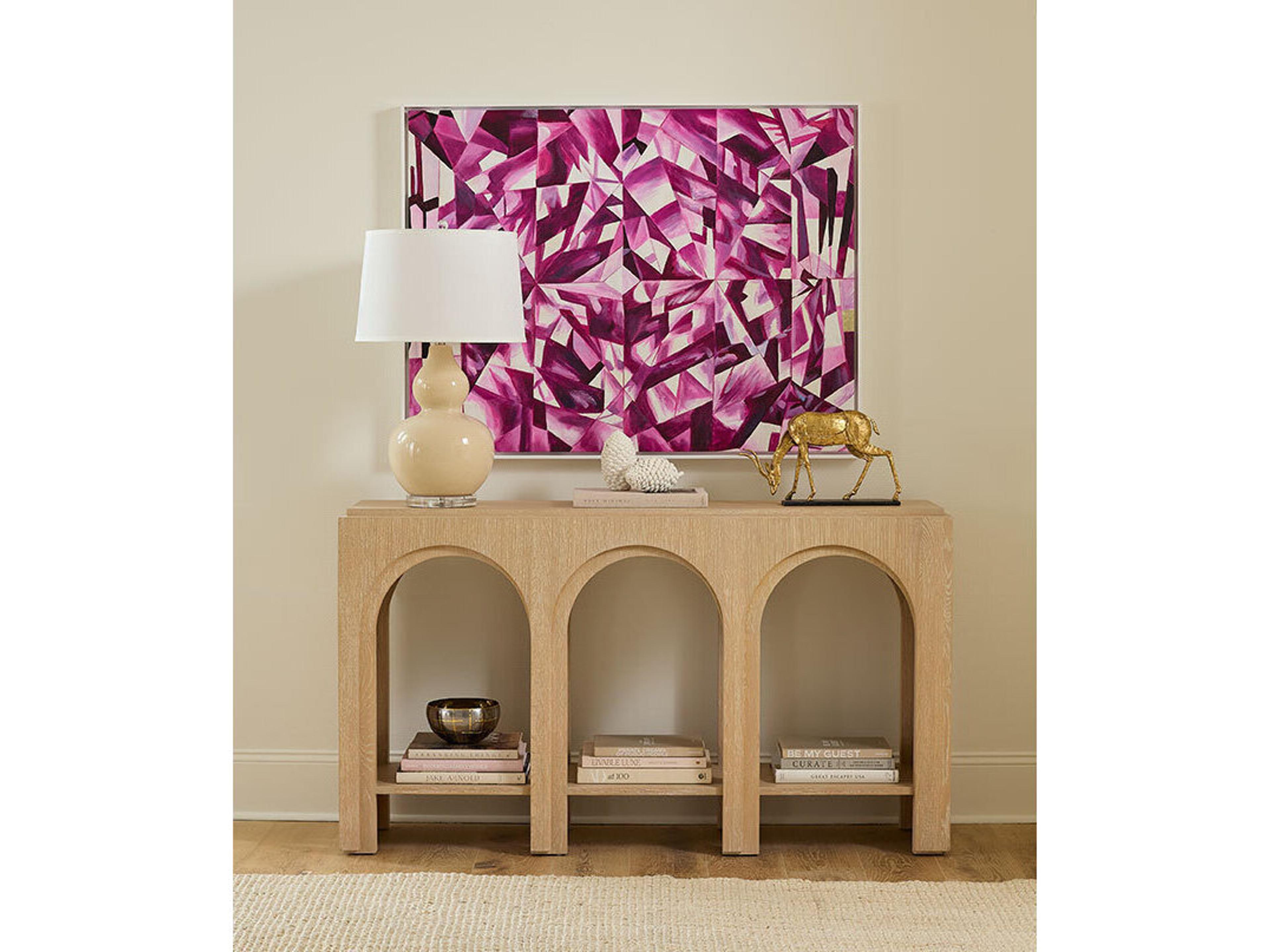 Villa & House Dario Rectangular Wood Sand Console Table