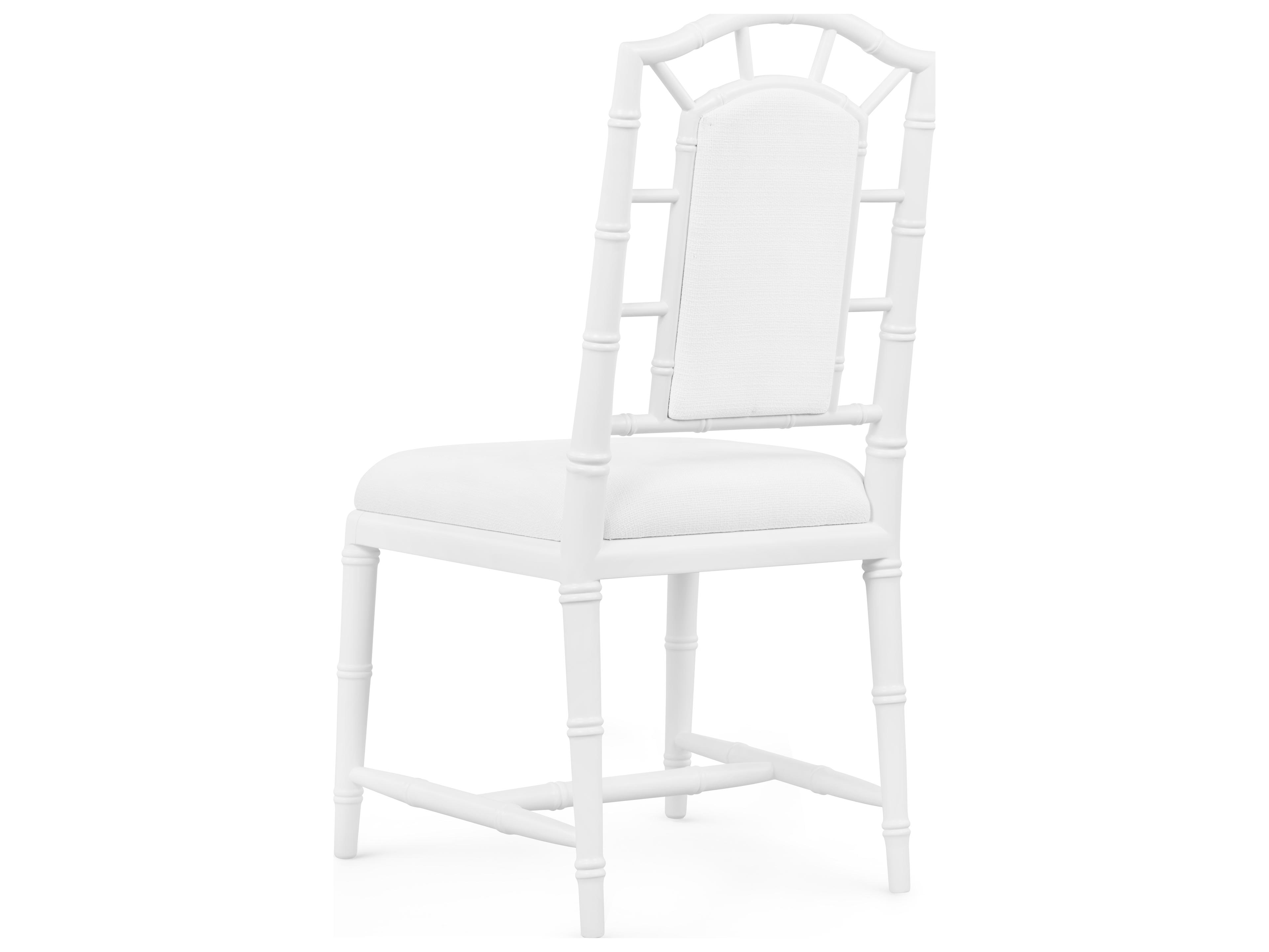 Villa & House Delia White Fabric Accent Chair