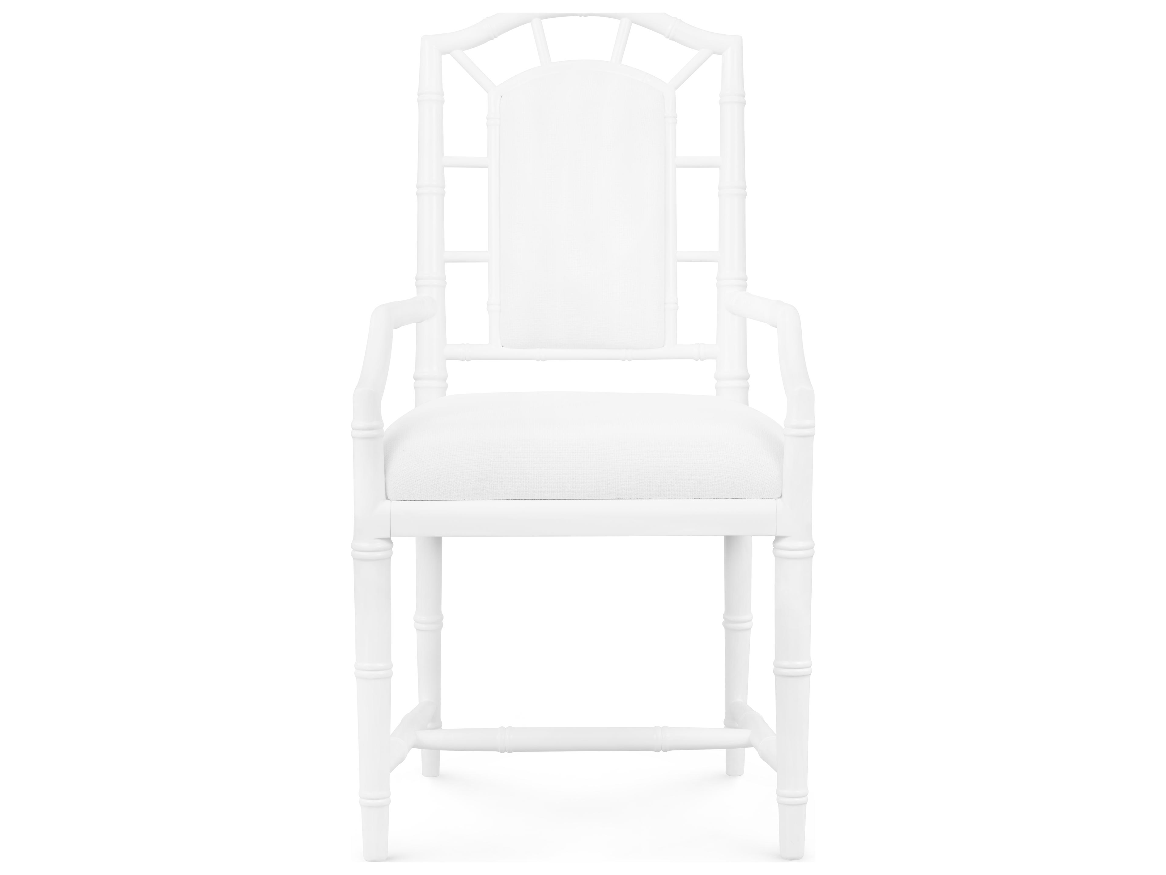 Villa & House Delia White Fabric Accent Chair