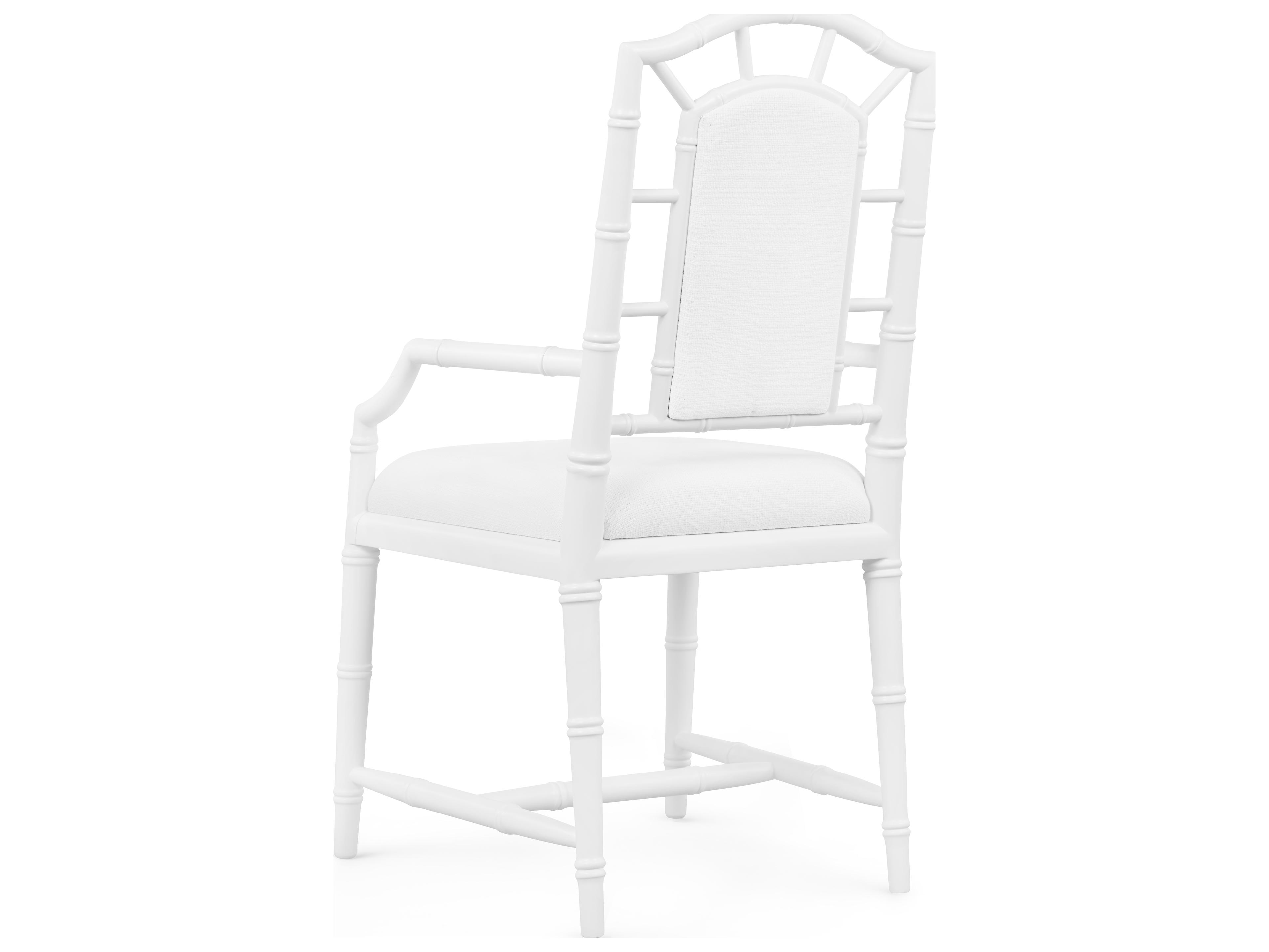 Villa & House Delia White Fabric Accent Chair