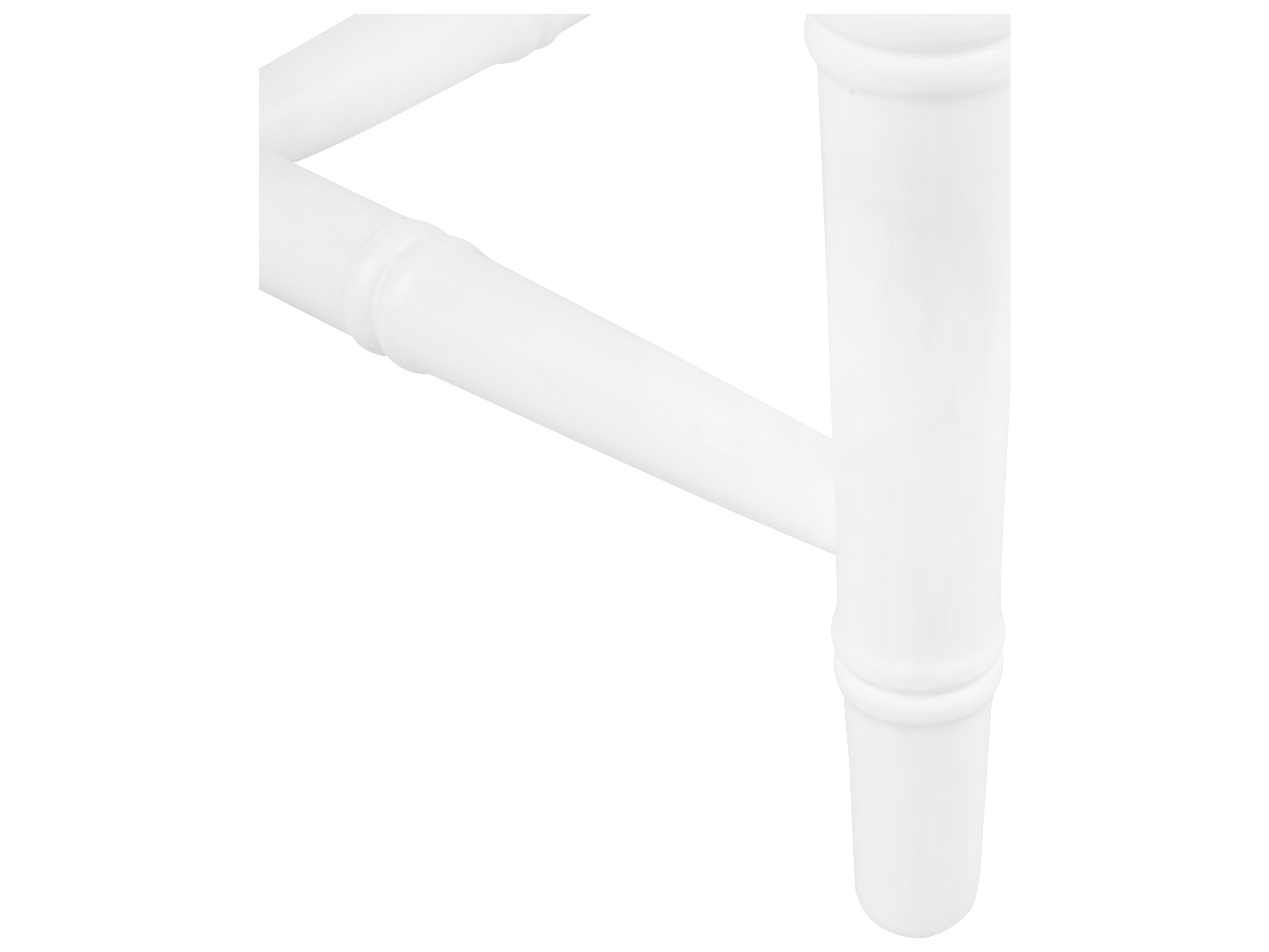 Villa & House Delia White Fabric Accent Chair