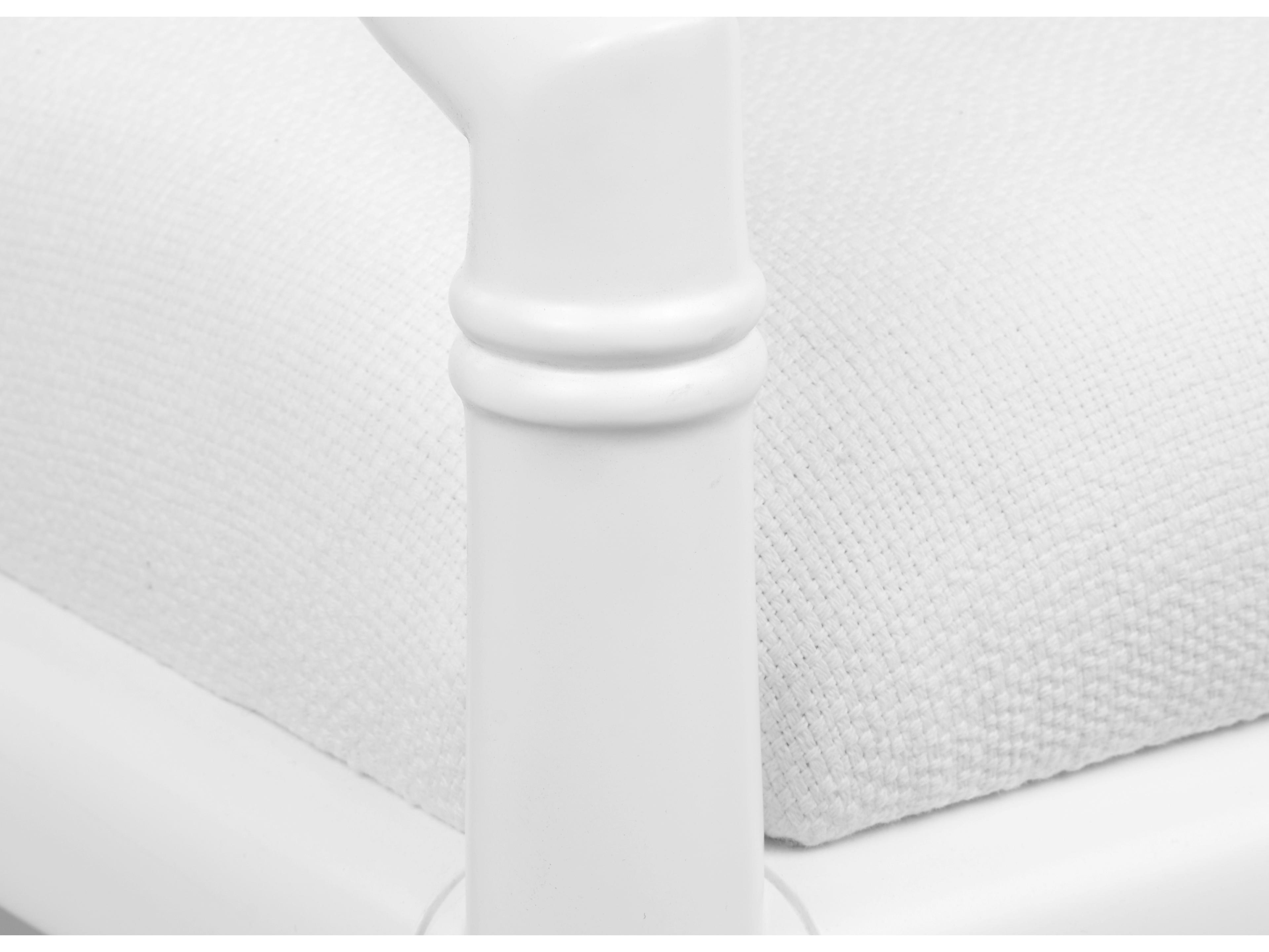 Villa & House Delia White Fabric Accent Chair