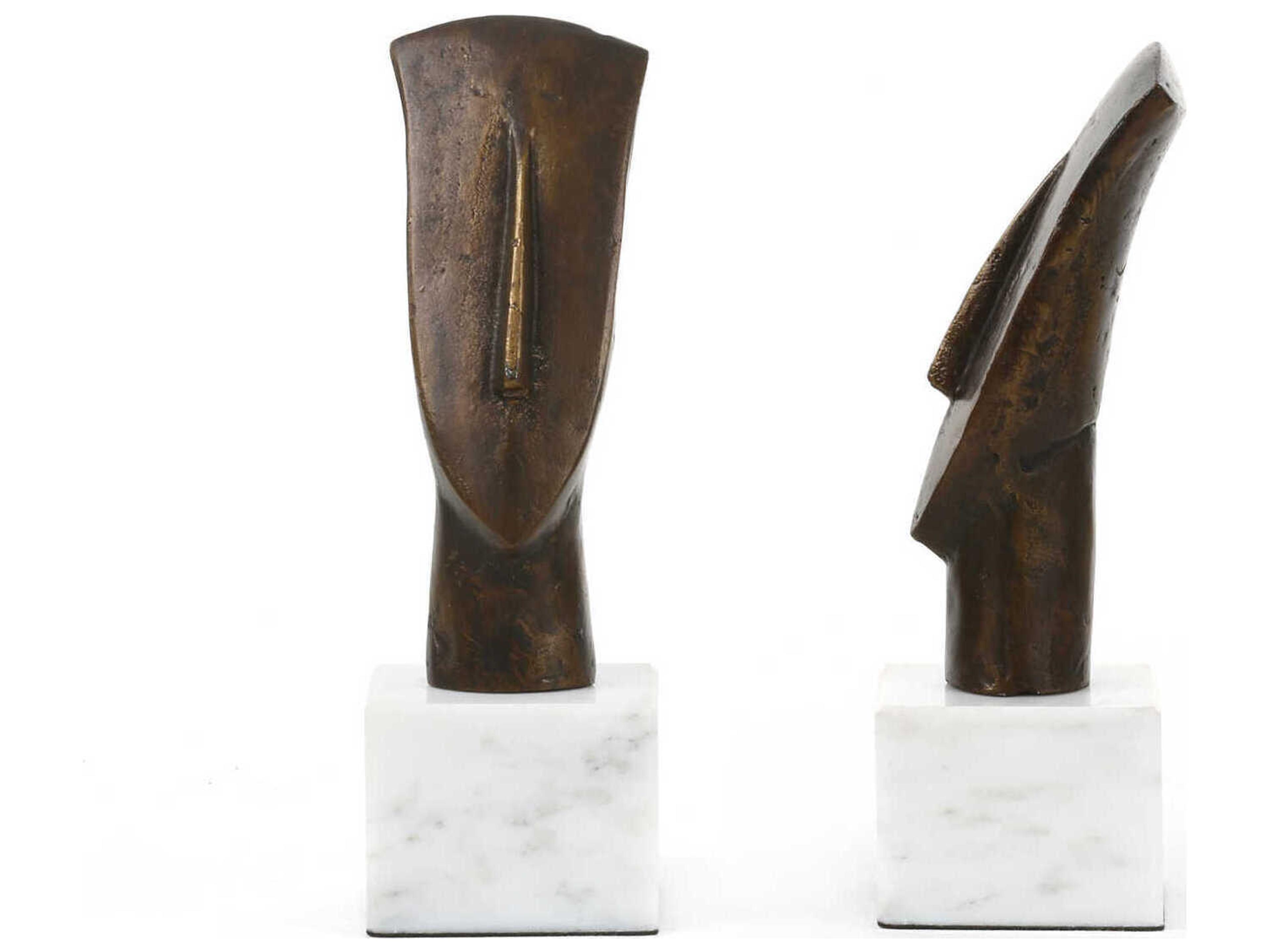 Villa & House Bronze Delos Head Sculpture