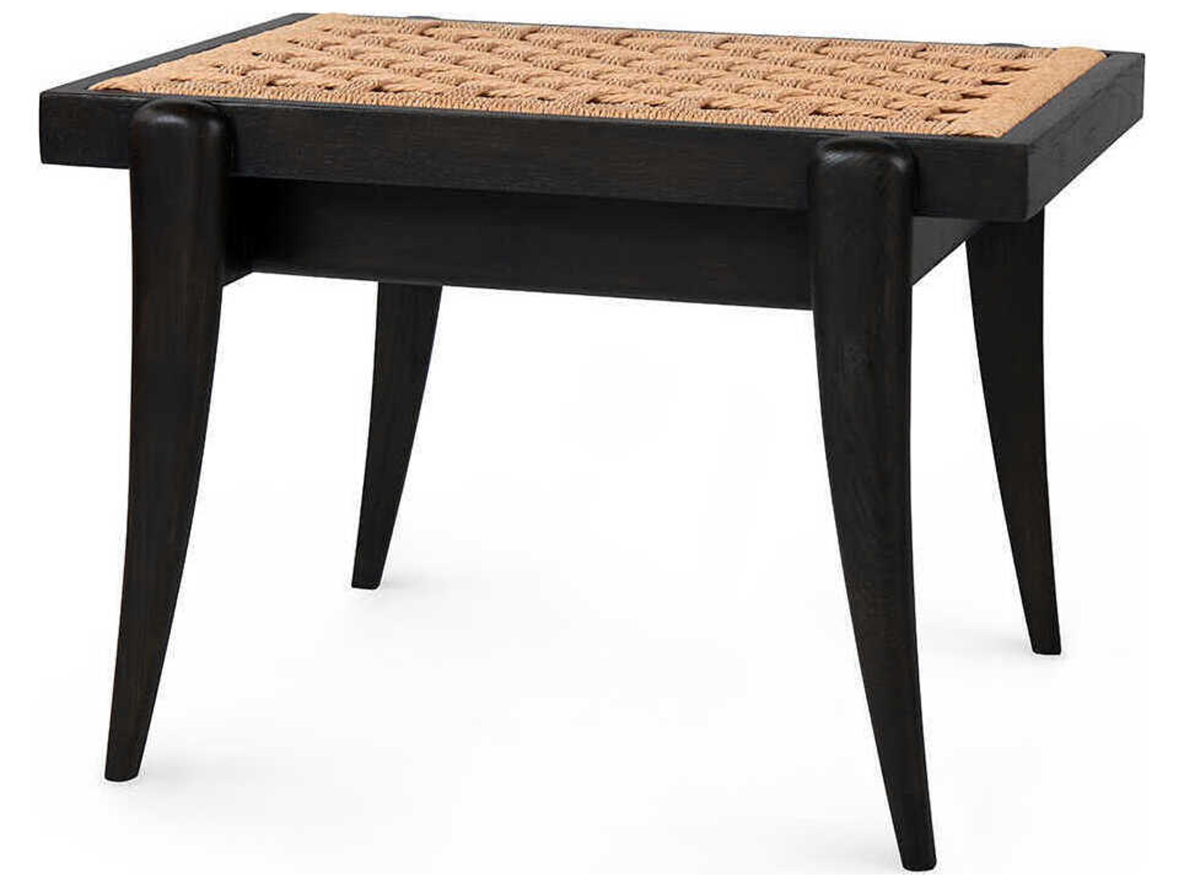 Espresso Black Brown Accent Stool