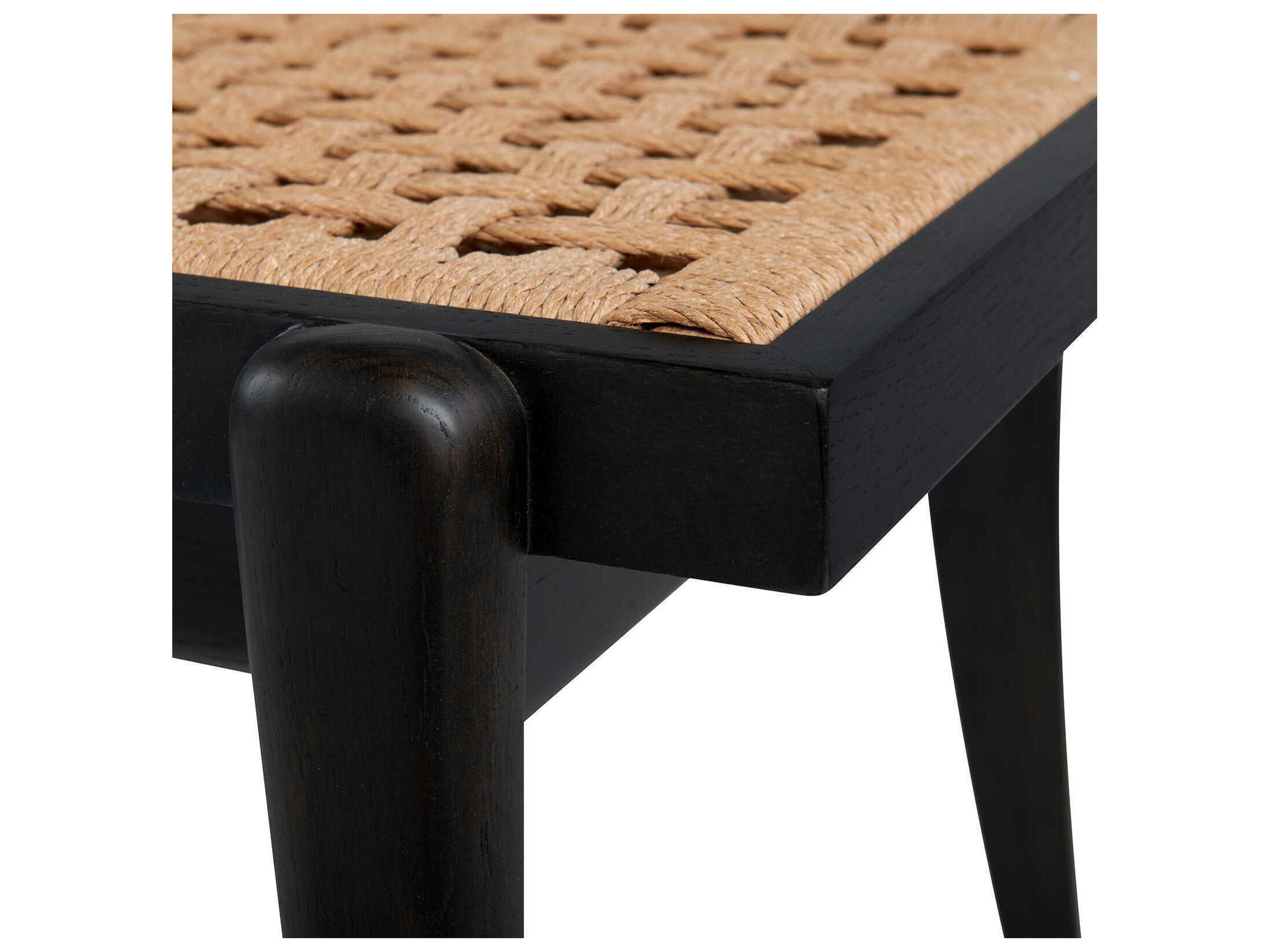 Villa & House Espresso Black Brown Accent Stool
