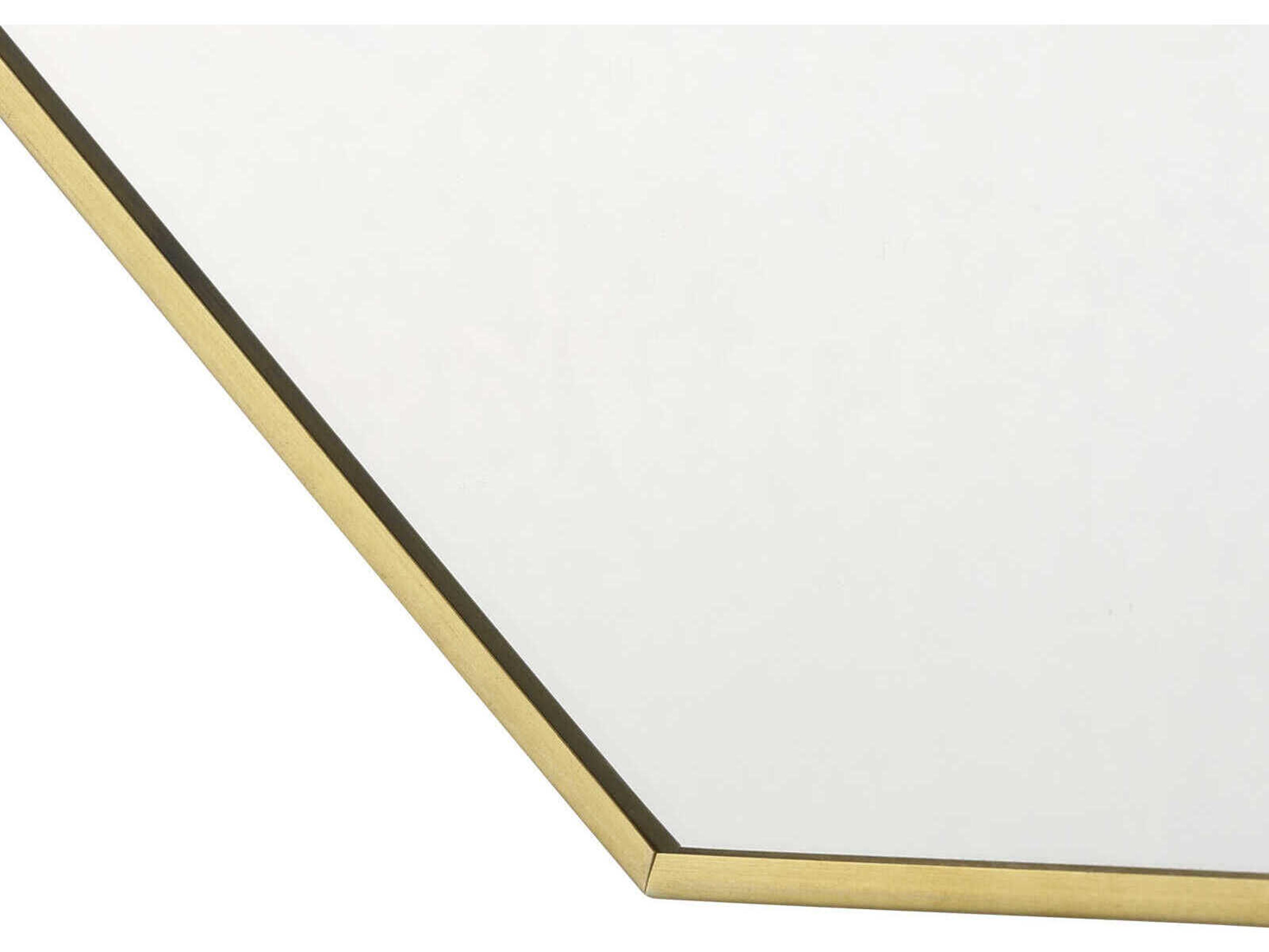 Villa & House Eaves Polished Brass Wall Mirror