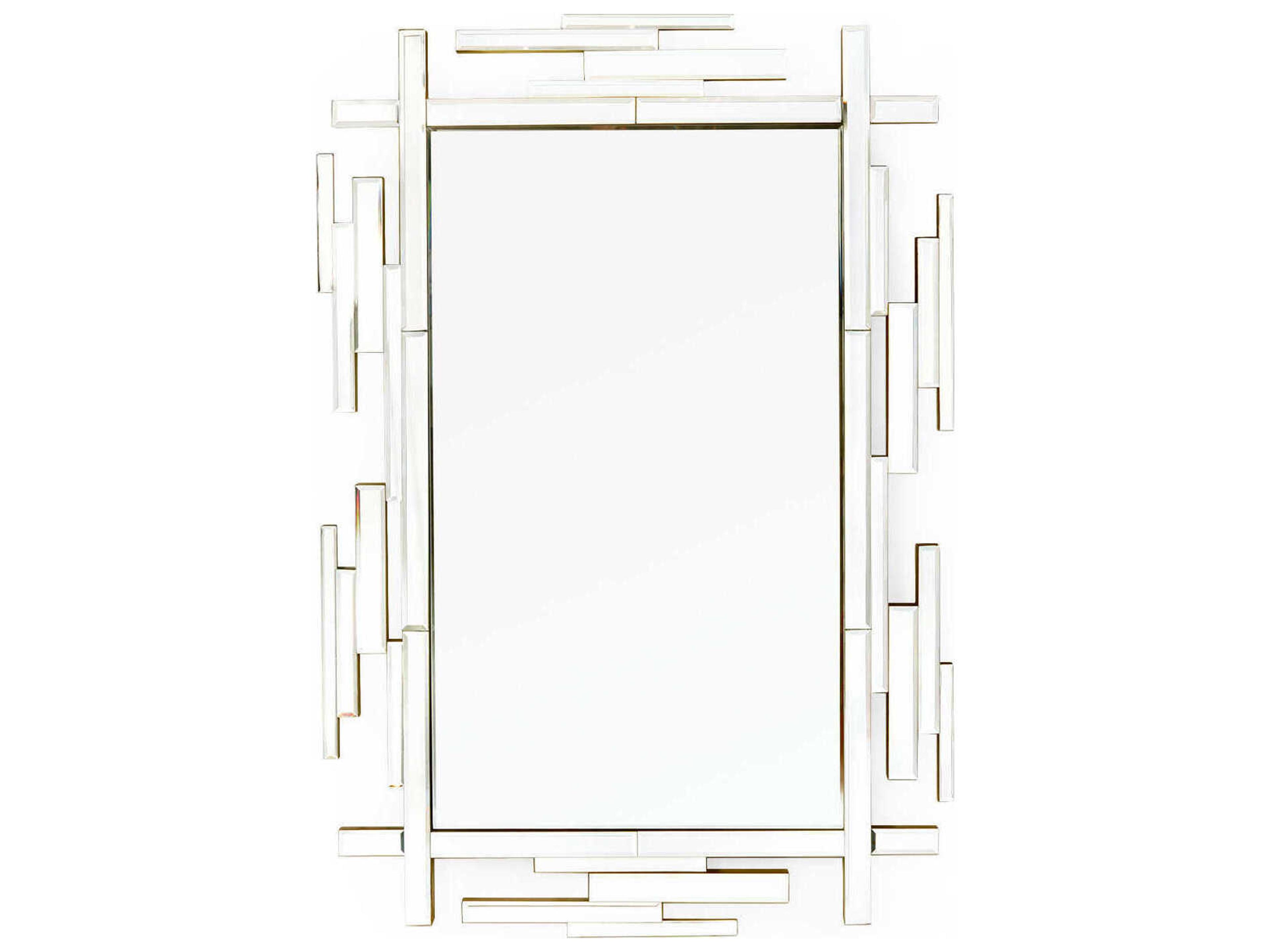 Villa & House Edith Polished Brass Rectangular Wall Mirror