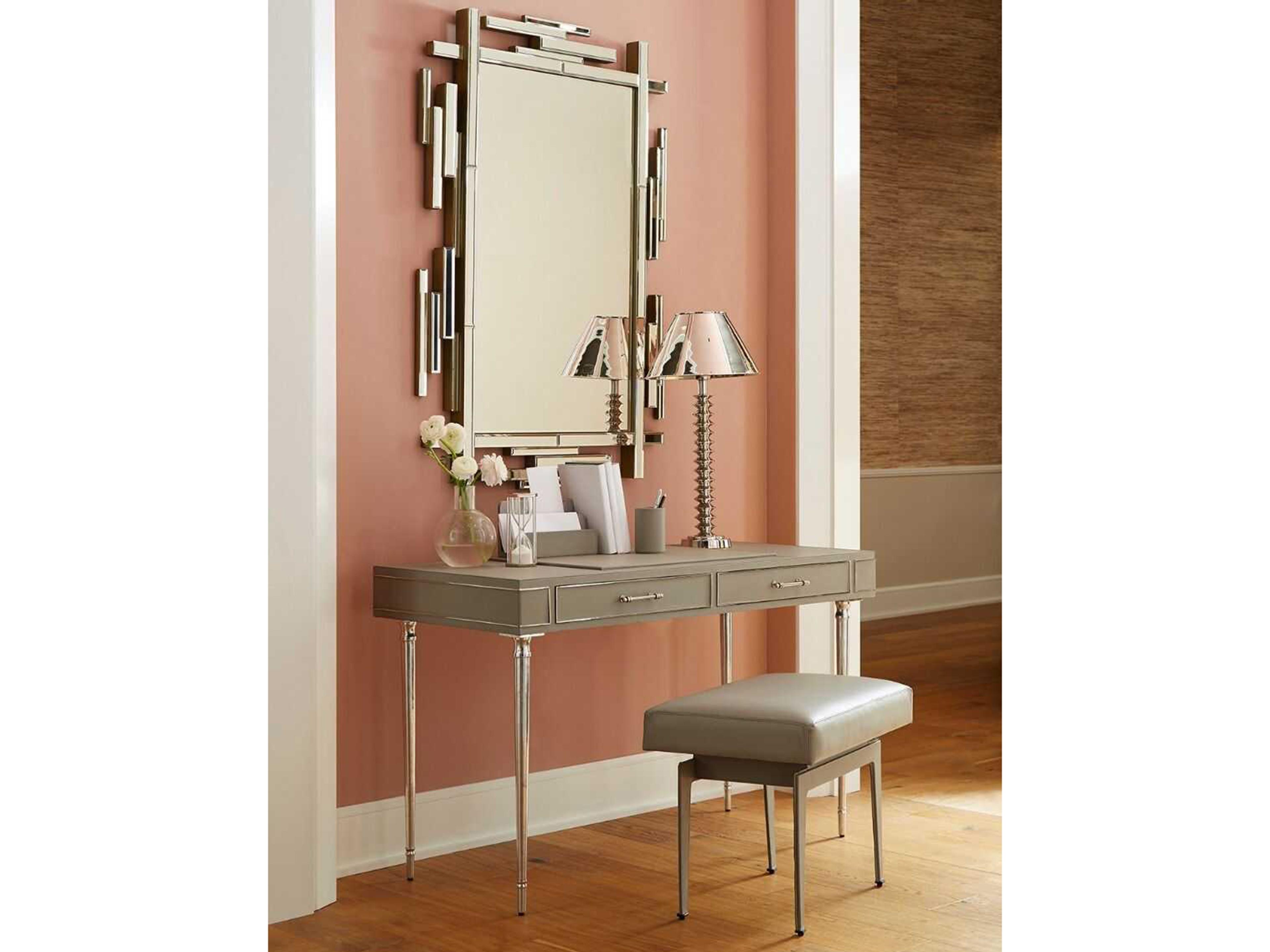 Villa & House Edith Polished Brass Rectangular Wall Mirror