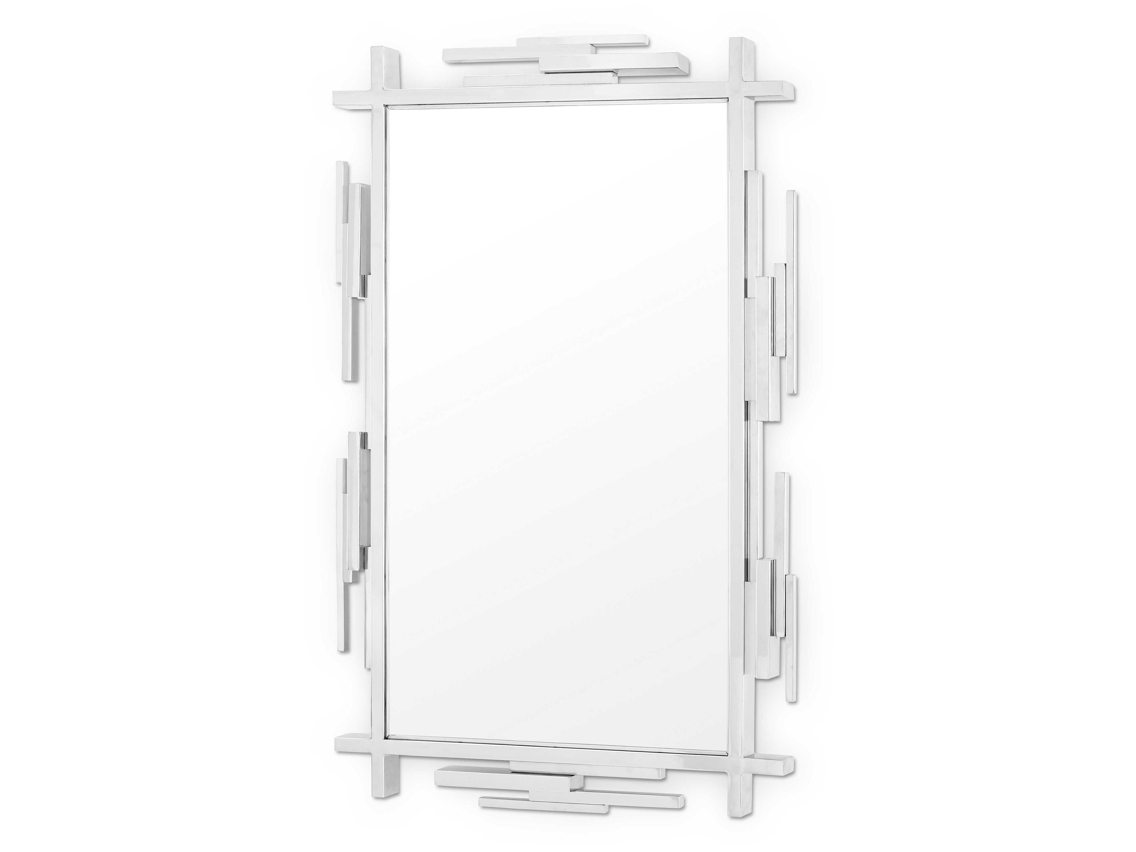 Edith Silver Rectangular Wall Mirror