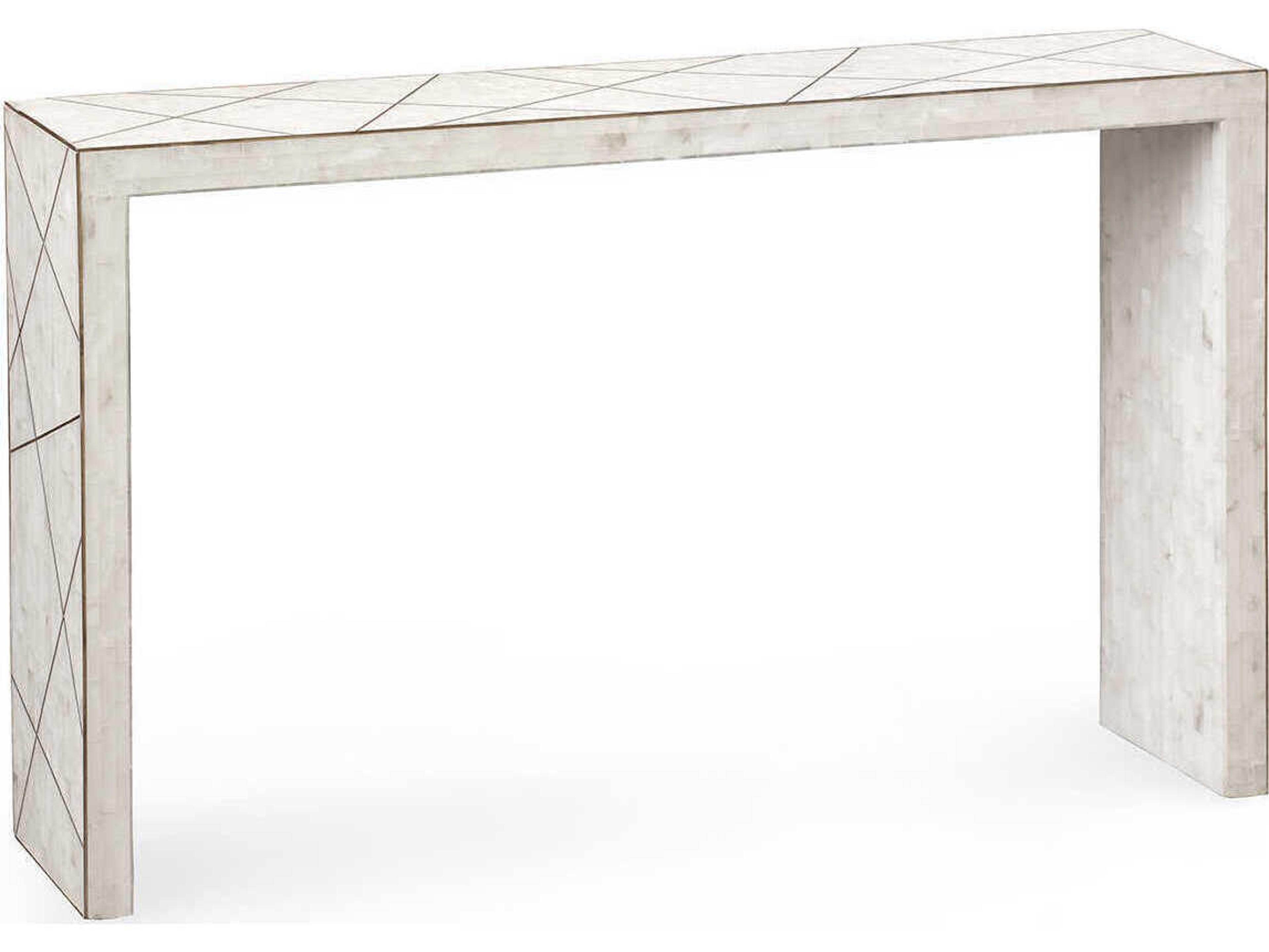 Villa & House Rectangular Marble Alabaster Console Table