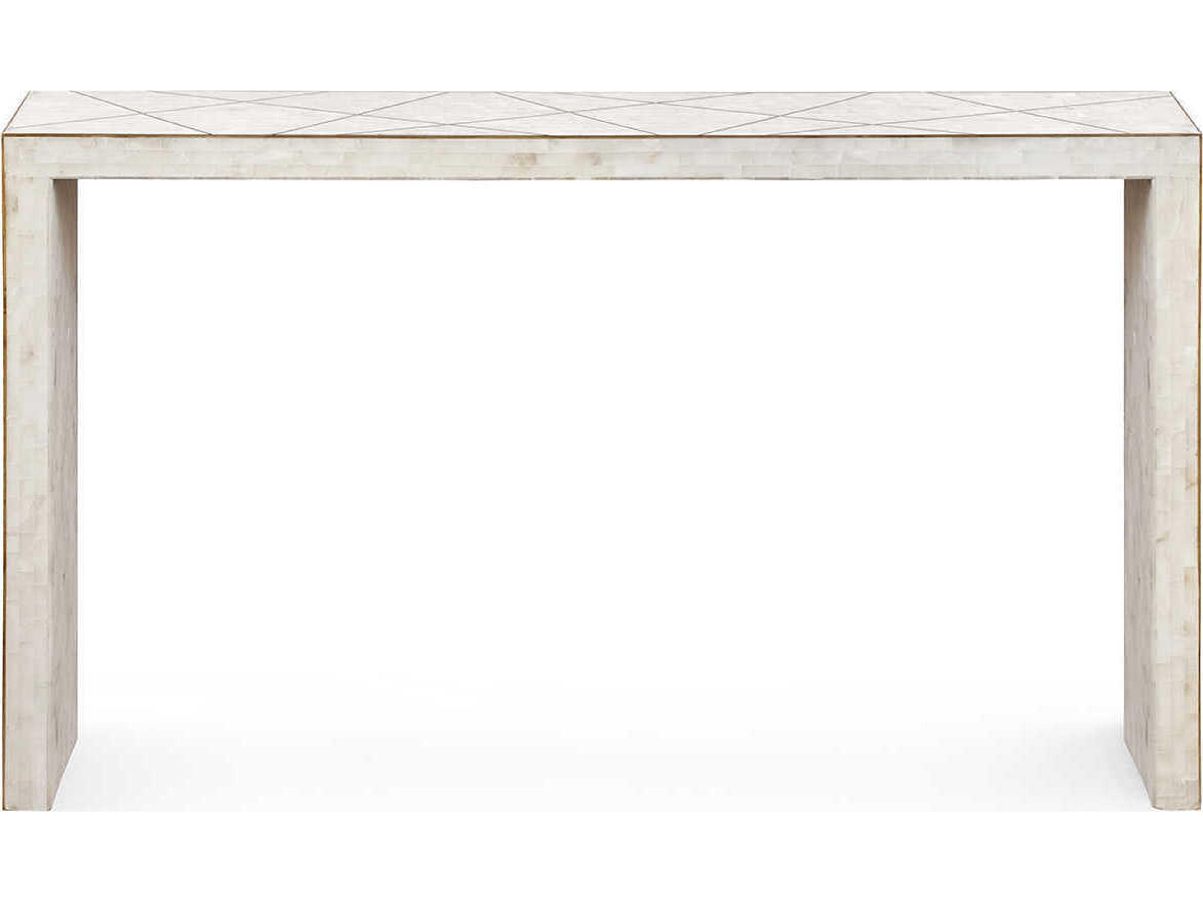Villa & House Rectangular Marble Alabaster Console Table