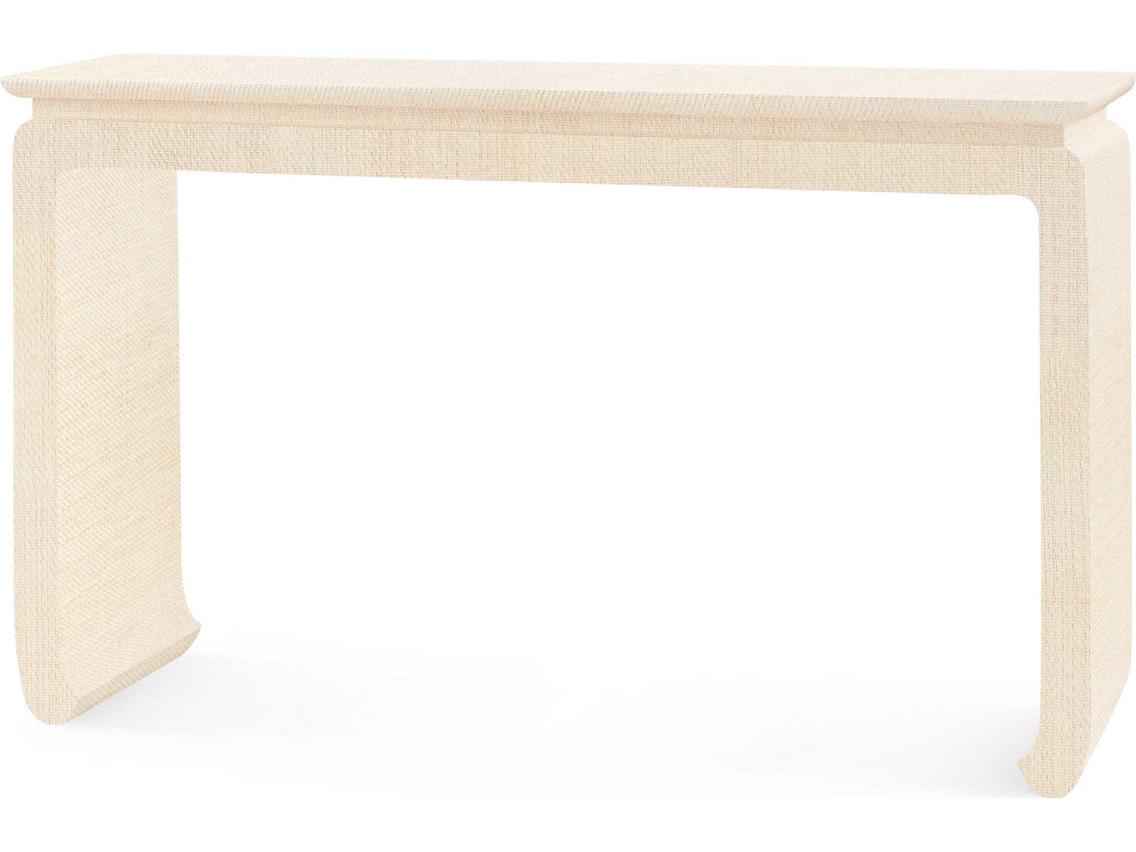 Rectangular Wood Natural Twill Console Table